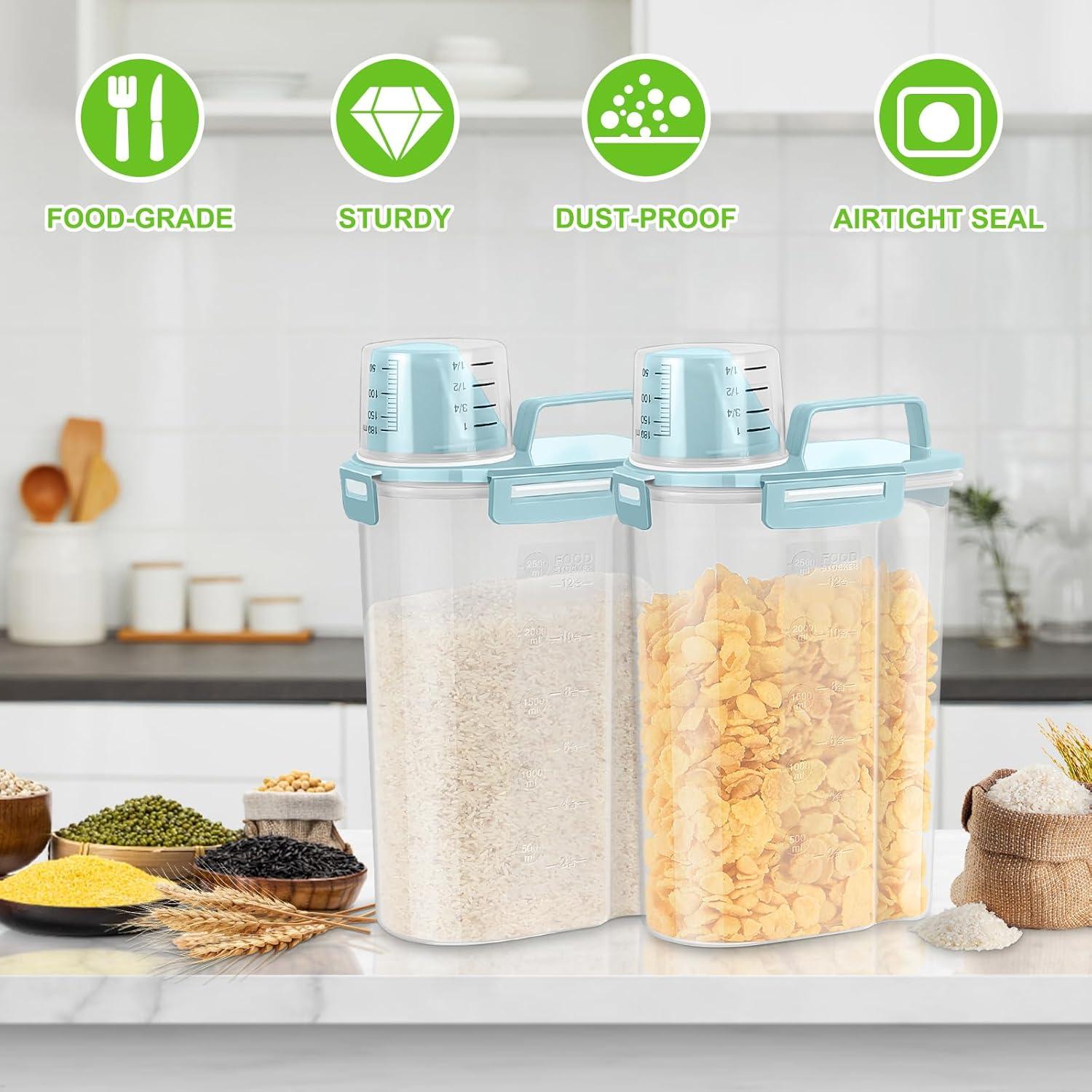 Contenedor de Almacenamiento de Alimentos TBMax 2 Piezas 2,27 kg