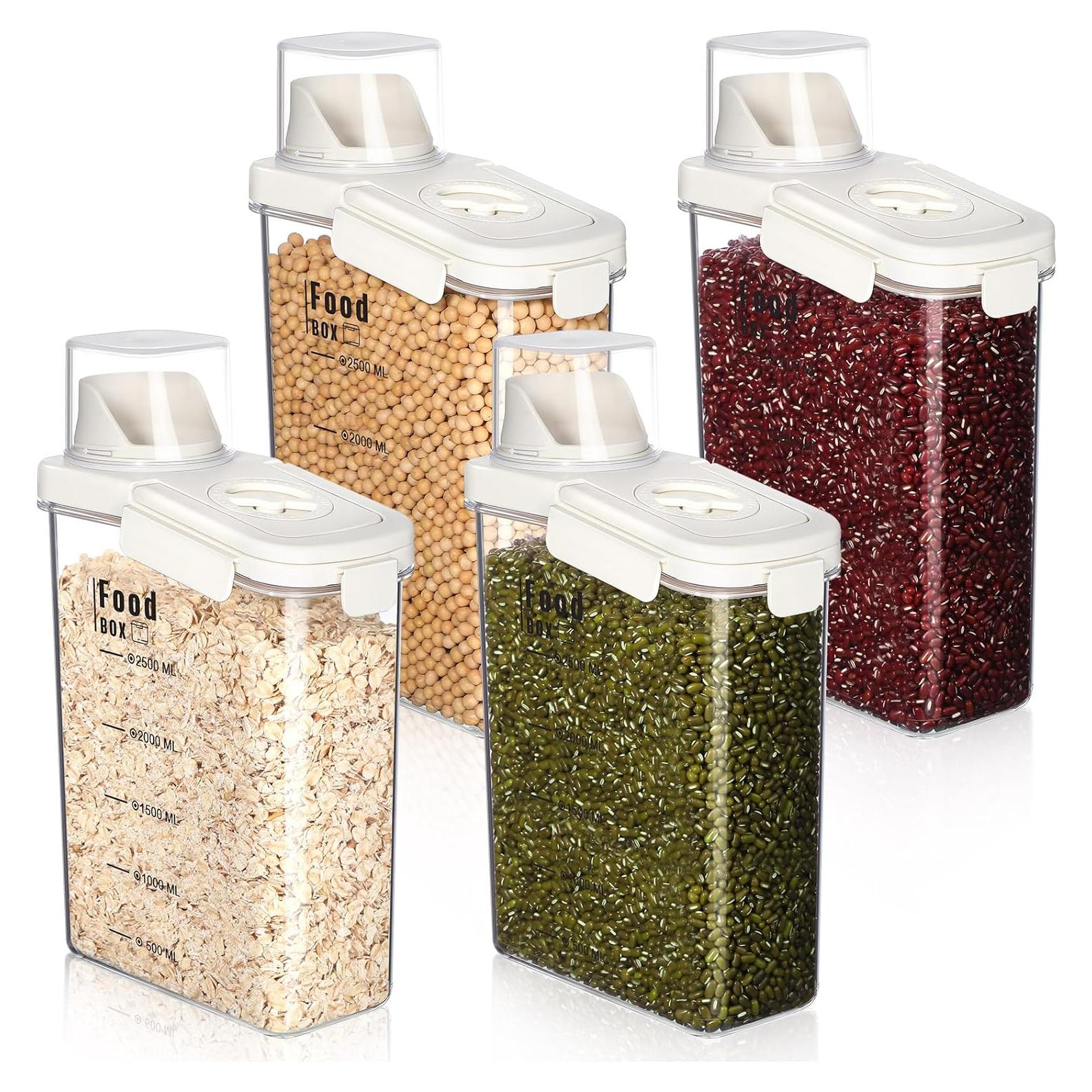 4 Contenedores Herméticos de Alimentos 2.8L Blushtier