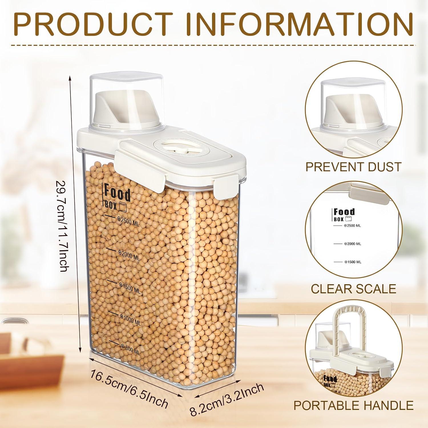 4 Contenedores Herméticos de Alimentos 2.8L Blushtier