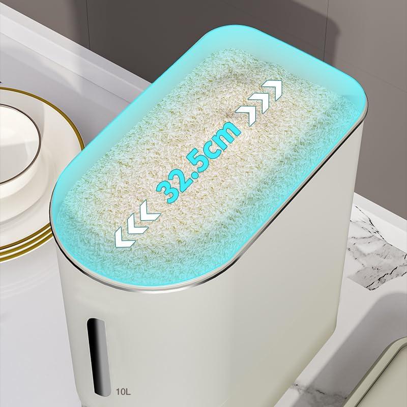 Contenedor de arroz hermético Huitao 7.3 kg con taza medidora