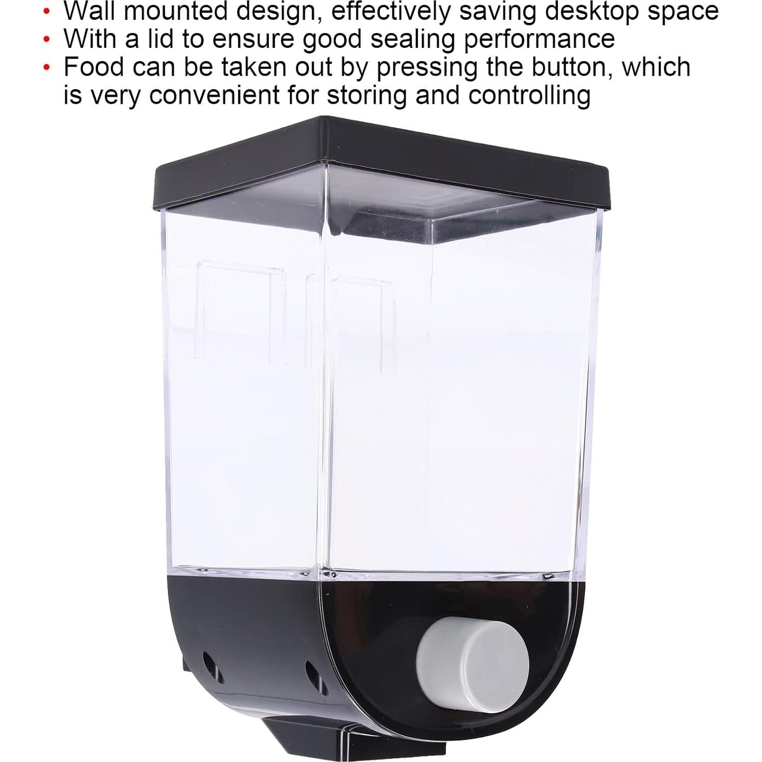 Dispensador de Alimentos Secos Kuuleyn 1.5L Montado en Pared