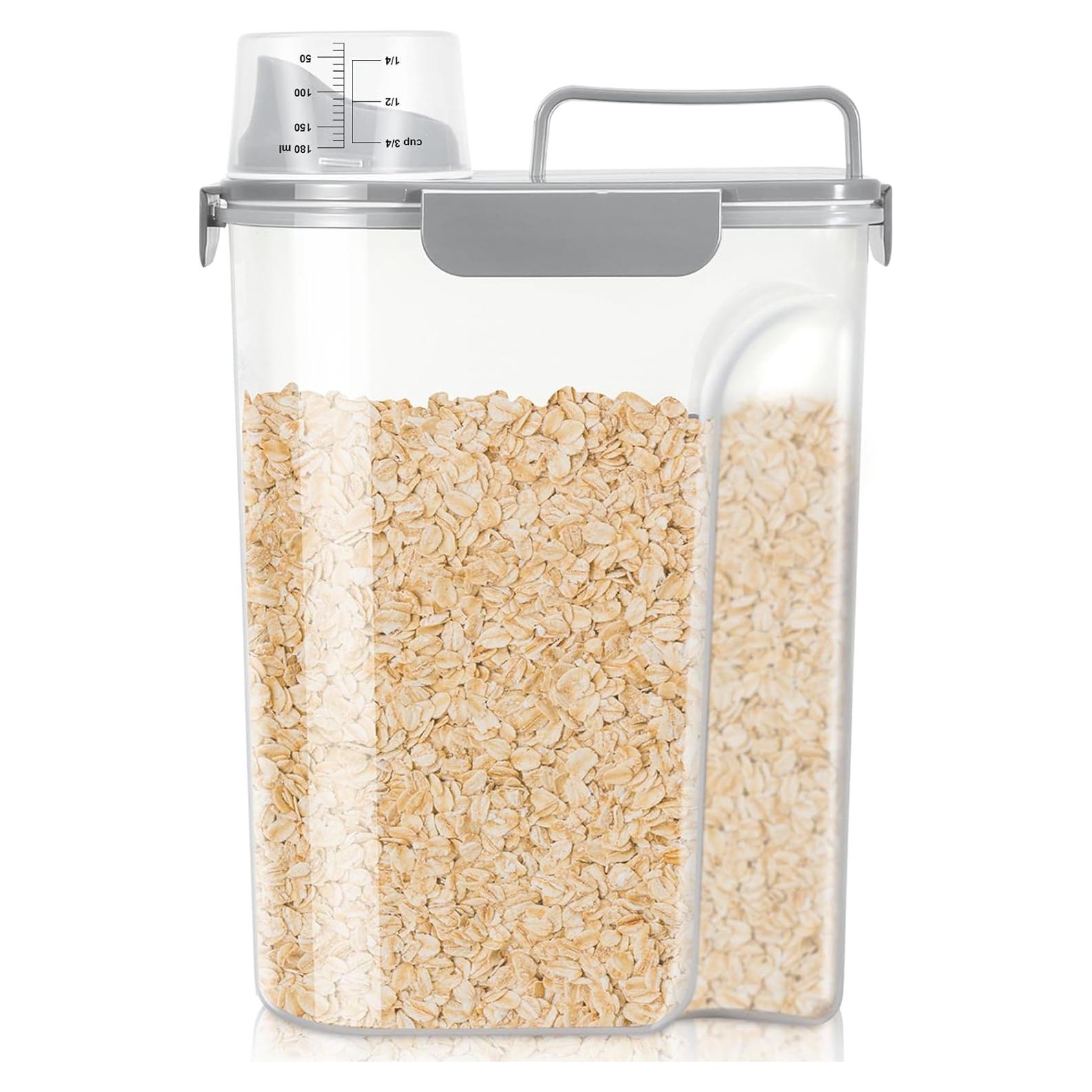 Contenedor de Alimentos TBMax 4,54 kg Hermético Gris Claro