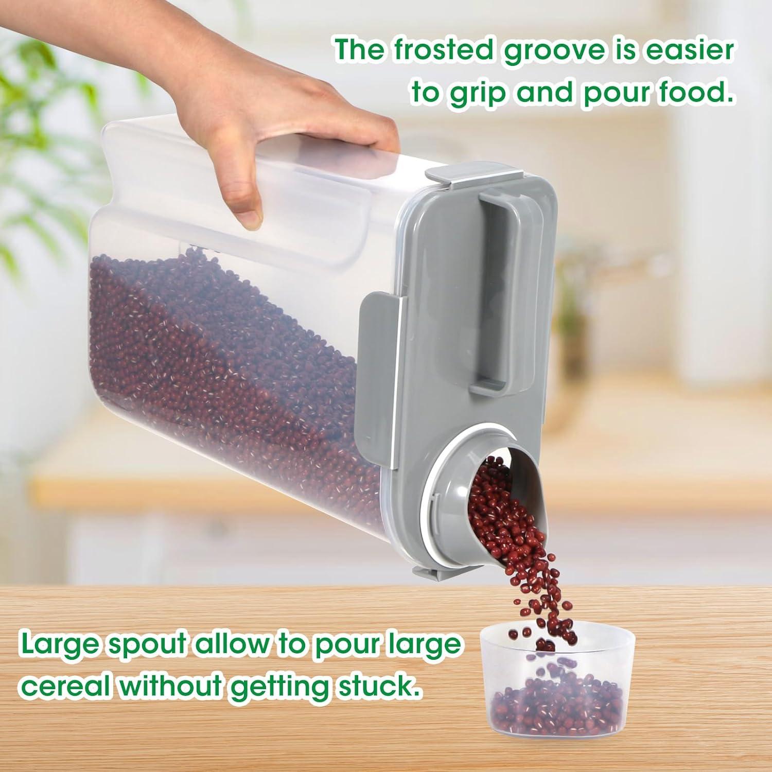 Contenedor de Alimentos TBMax 4,54 kg Hermético Gris Claro