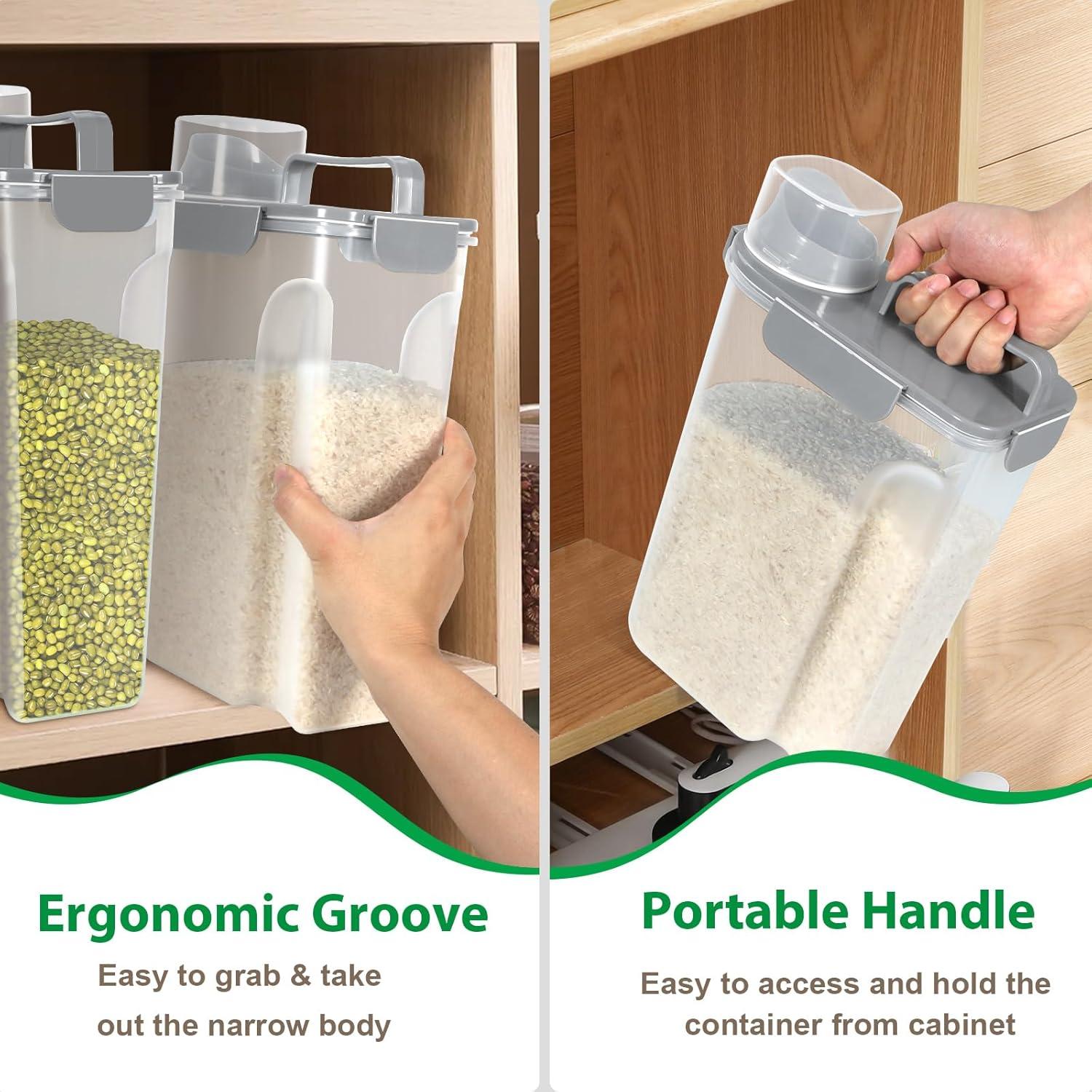 Contenedor de Alimentos TBMax 4,54 kg Hermético Gris Claro