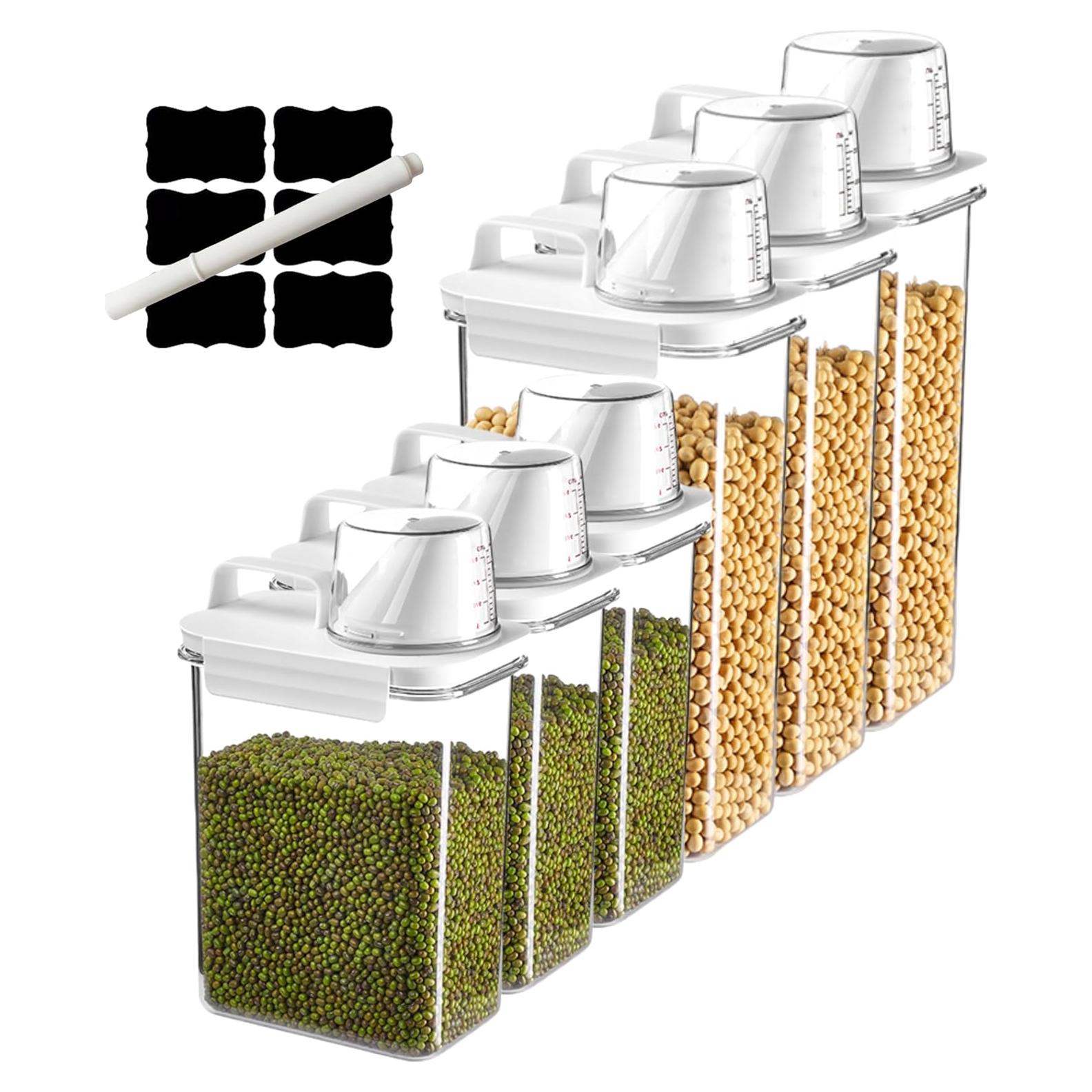 Juego de Organizadores de Alimentos ZymingElysian 6 Piezas 12,25L