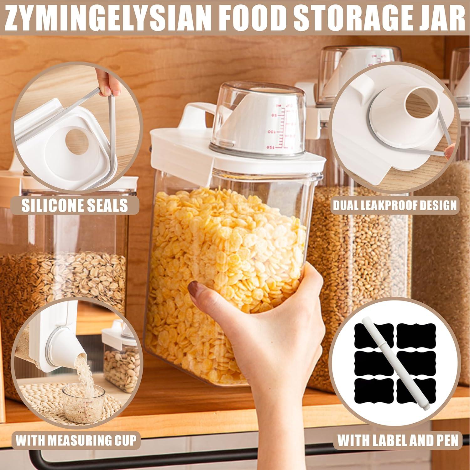 Juego de Organizadores de Alimentos ZymingElysian 6 Piezas 12,25L
