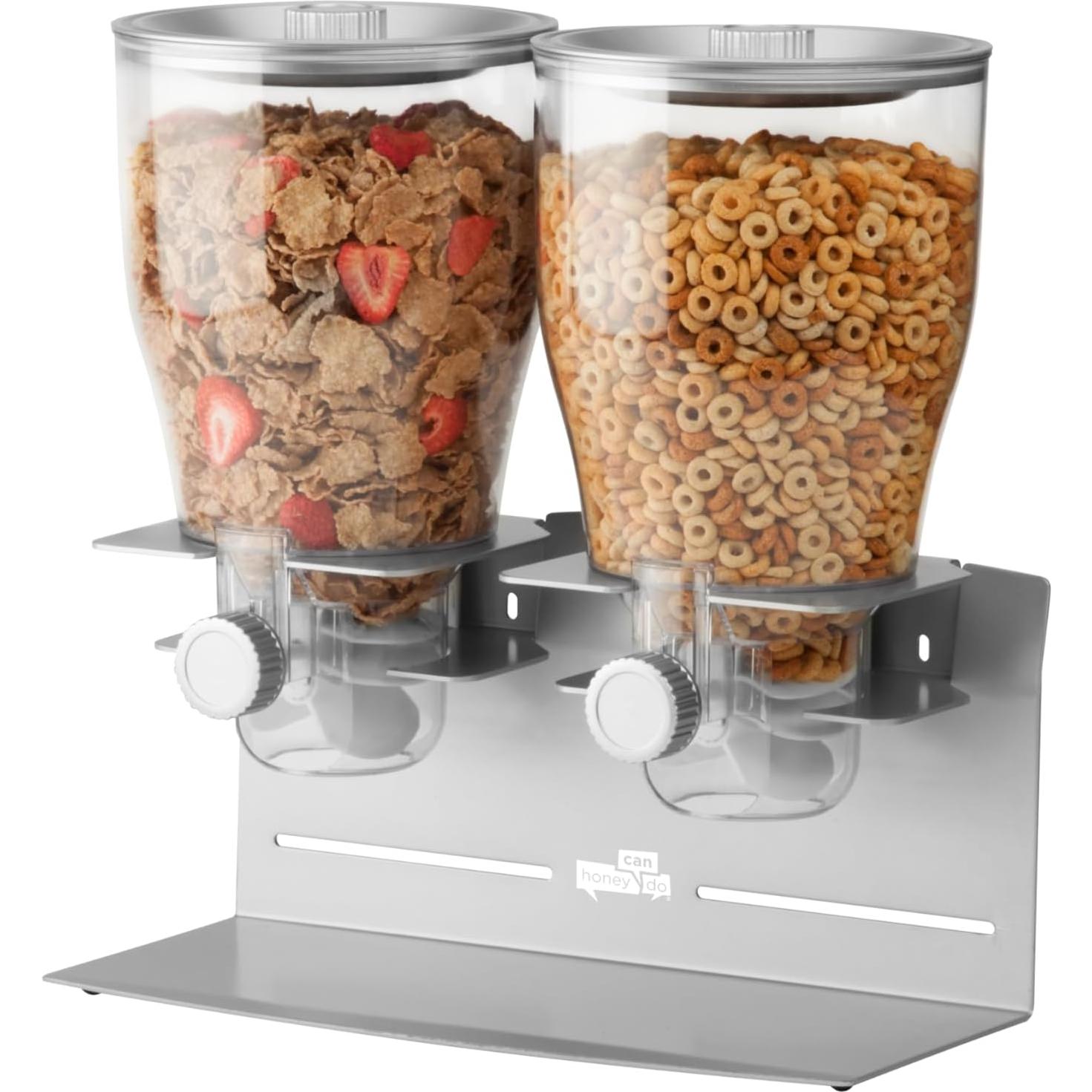 Dispensador de Alimentos Secos Honey-Can-Do 2 Recipientes 384 ml