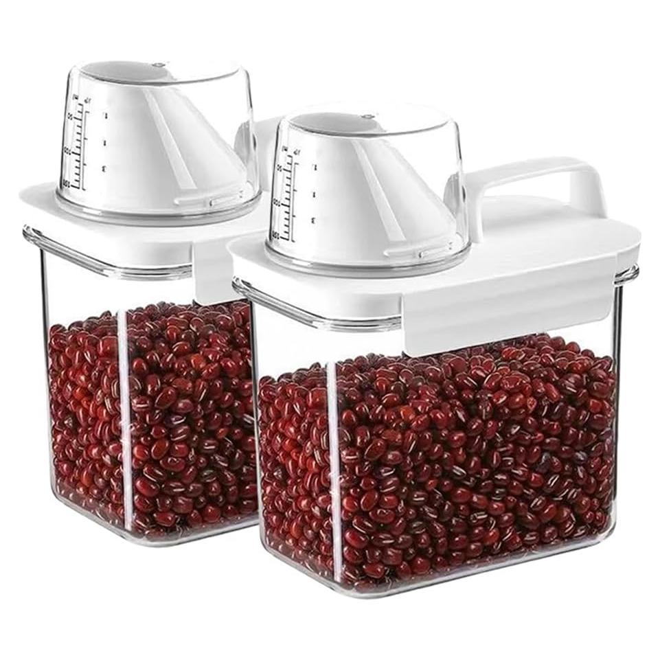 Contenedores de Almacenamiento Hermético Triflice 1.1L 2Pcs