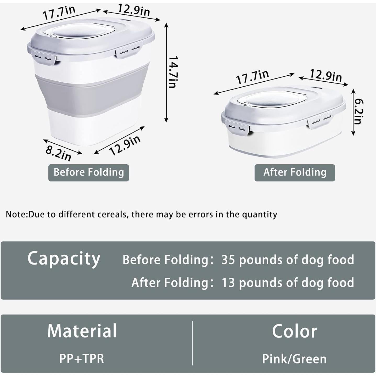 Contenedor de Alimentos Hermético Gropecan 50L Blanco