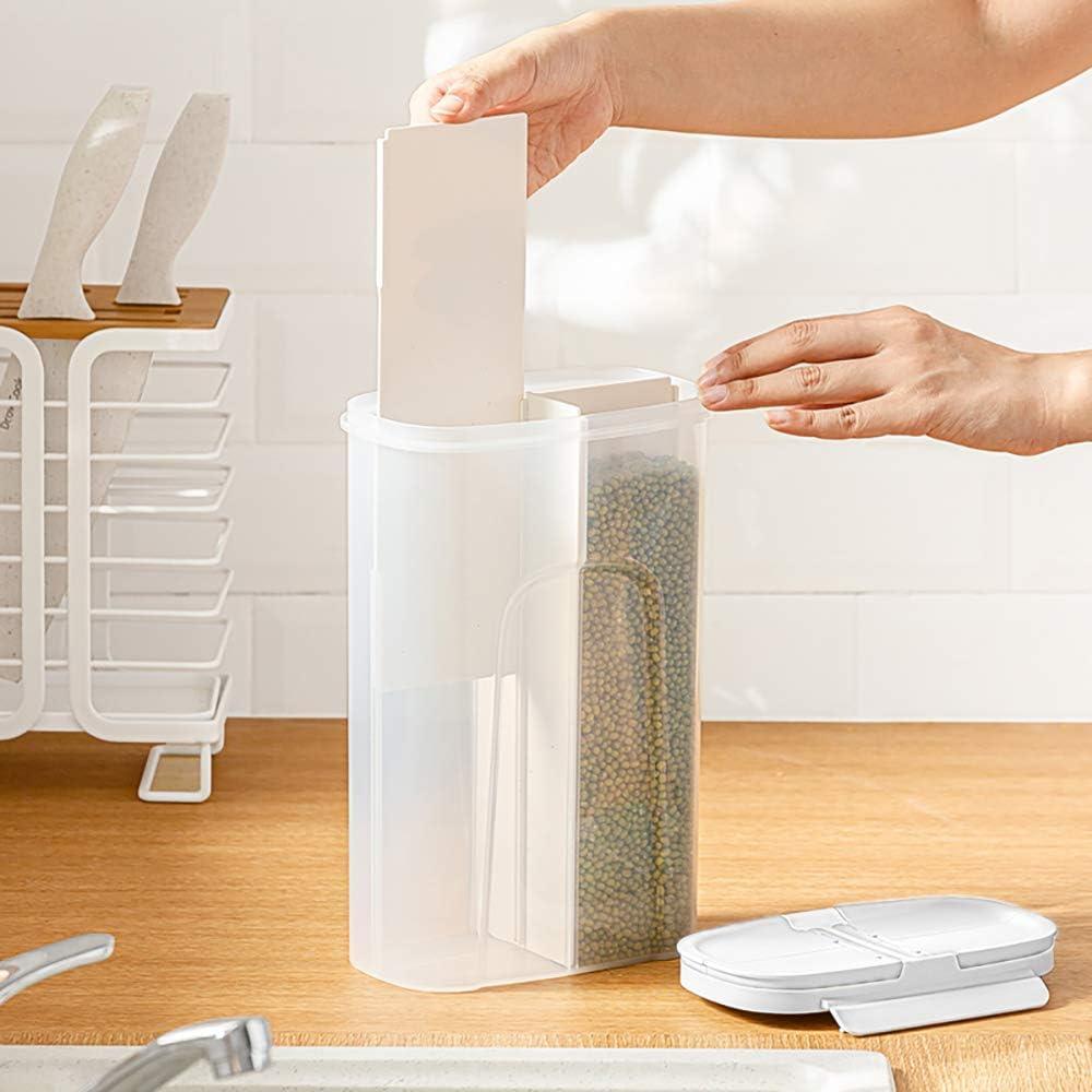 Tarros de Almacenamiento Poeland 4 Compartimentos Blanco 3200ml