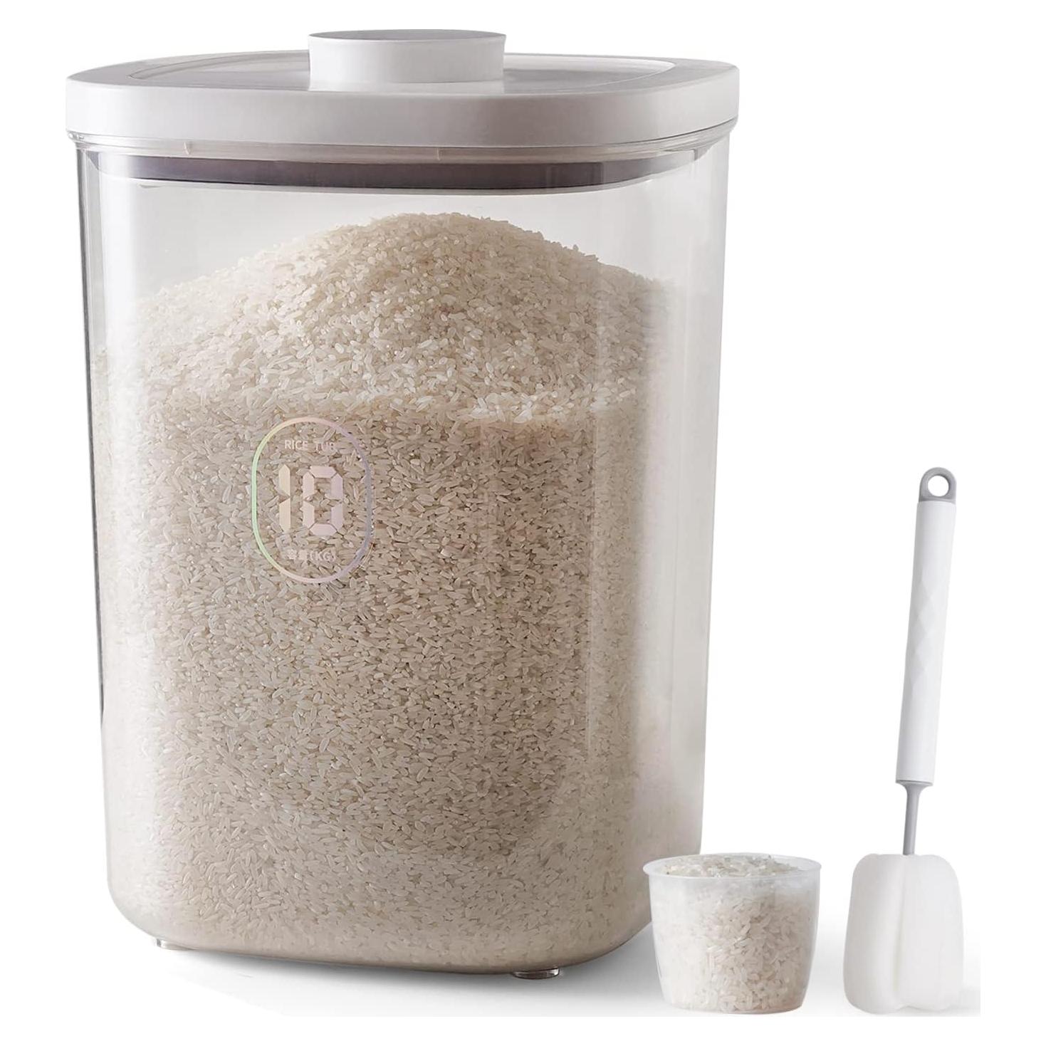Dispensador de arroz LivLab 10.5 L hermético con taza medidora