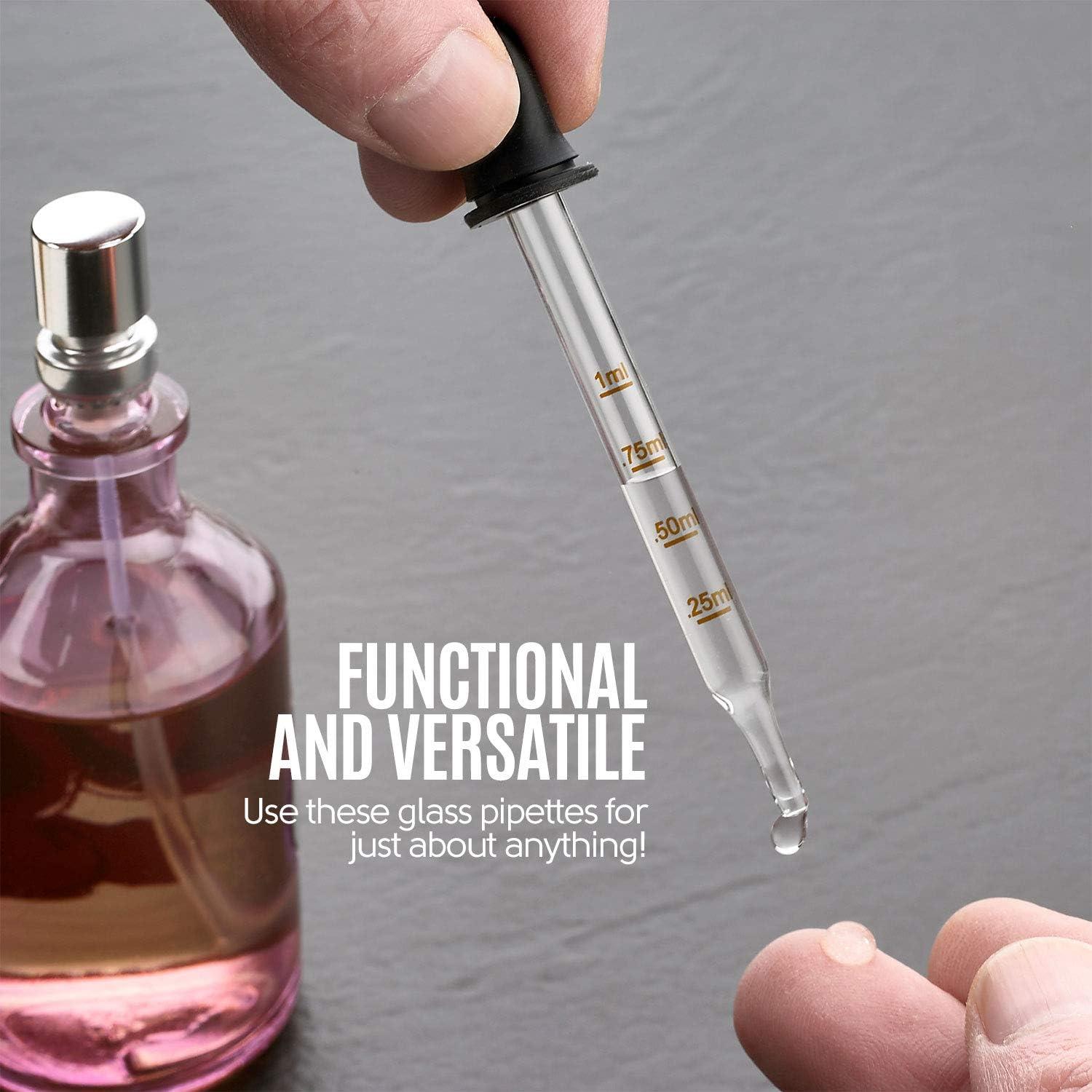 Gotero de vidrio MEDca - Paquete de 2 - 1 mL