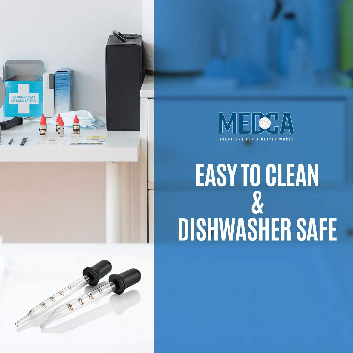 Gotero de vidrio MEDca - Paquete de 2 - 1 mL