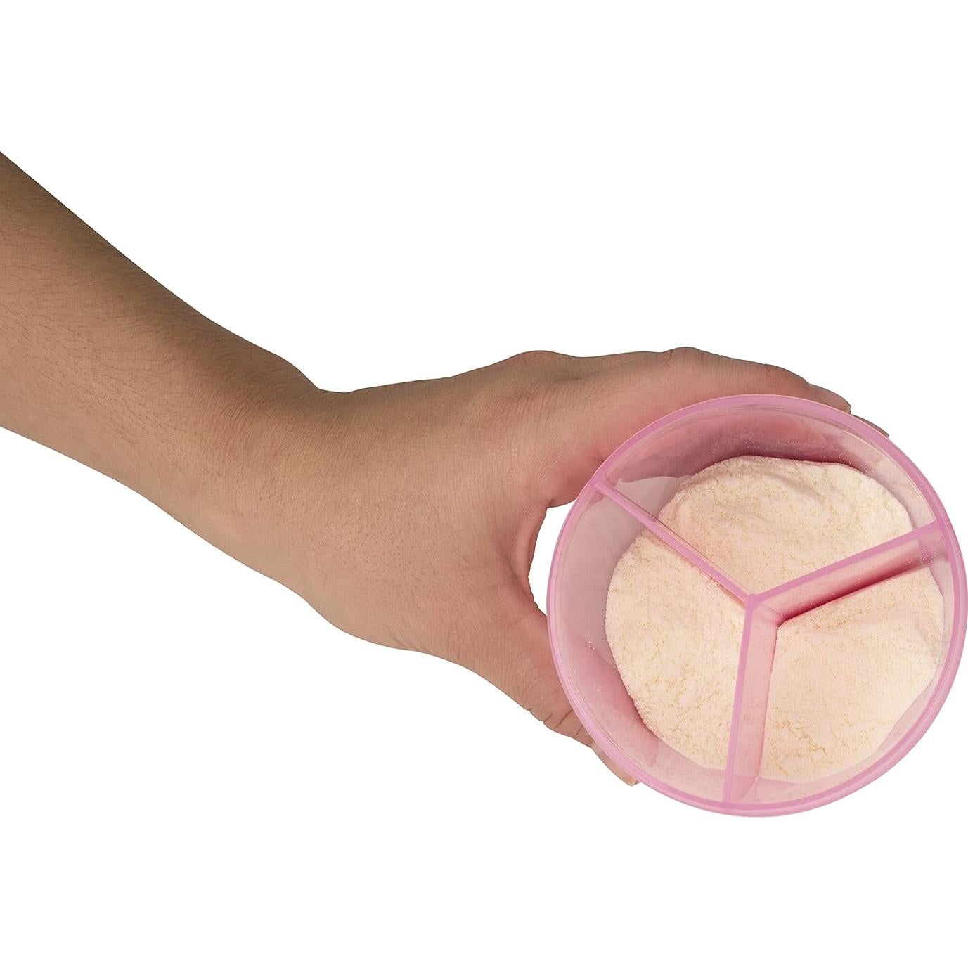 Dispensador de Fórmula para Bebés Dr. Brown Rosa 3 Compartimentos