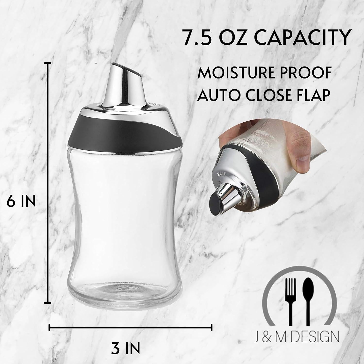 Dispensador de Azúcar J&M DESIGN 211g Vidrio y Cromo