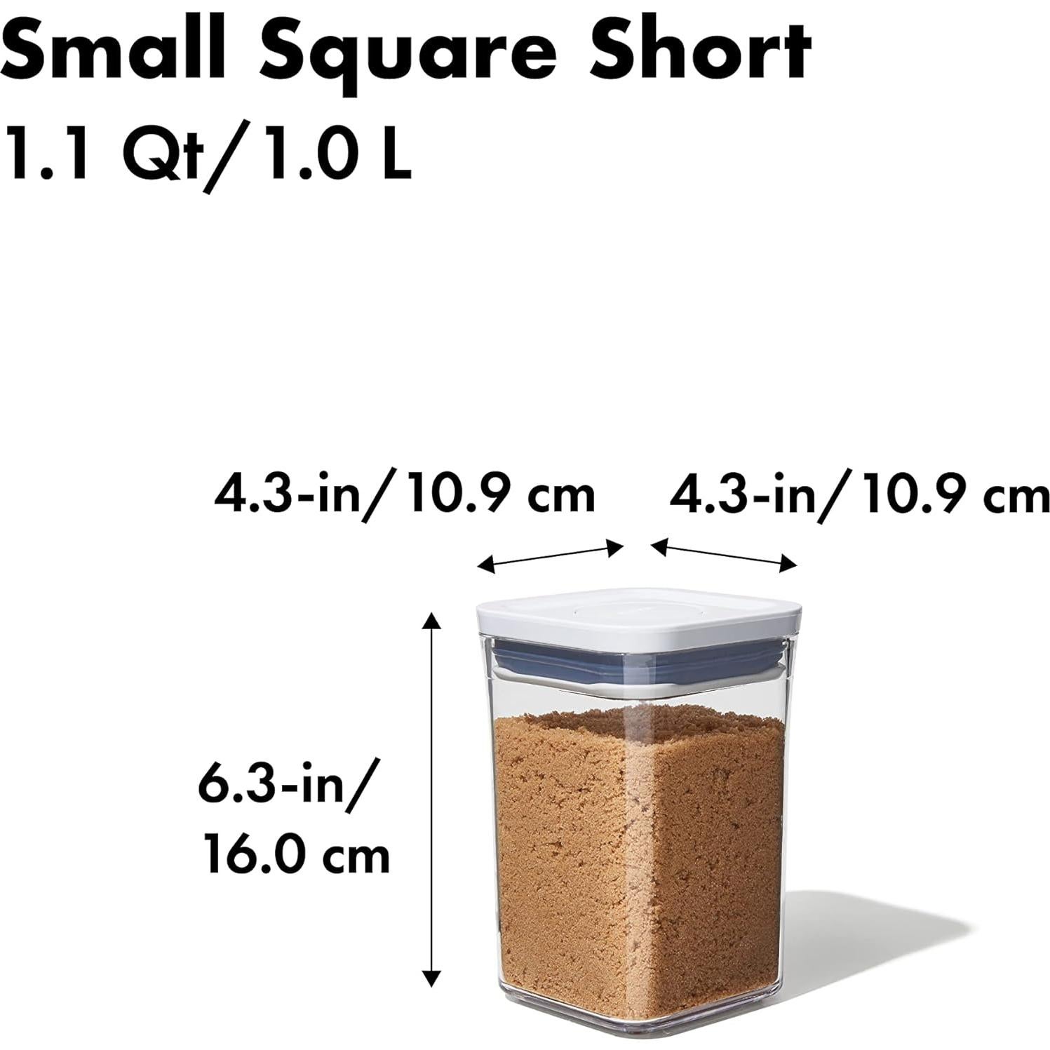 Contenedor OXO Good Grips POP 1.1L Cuadrado Hermético