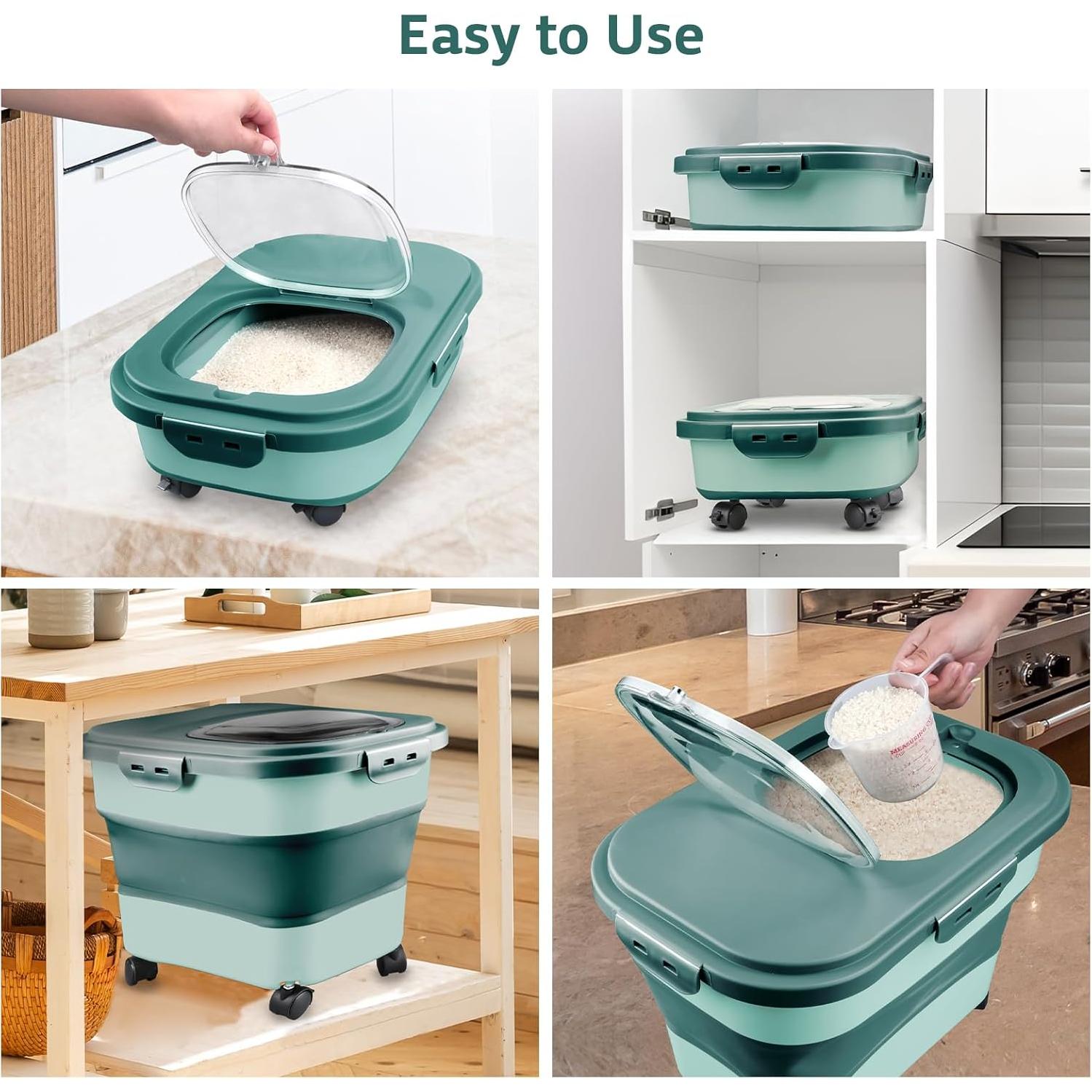 Contenedor de Almacenamiento Komzon 20L Verde Hermético