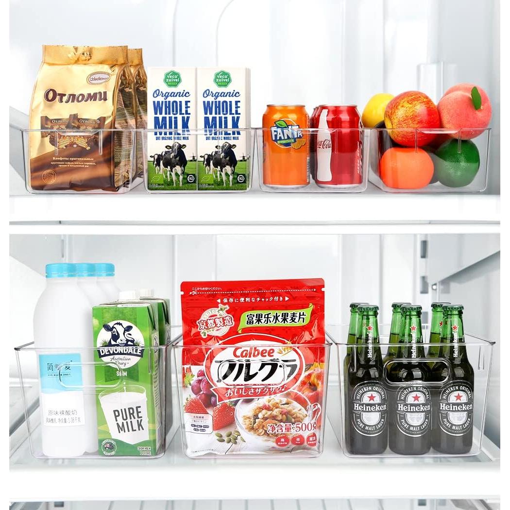 Juego de 10 Organizadores de Alimentos YKIOKE - Plástico Transparente