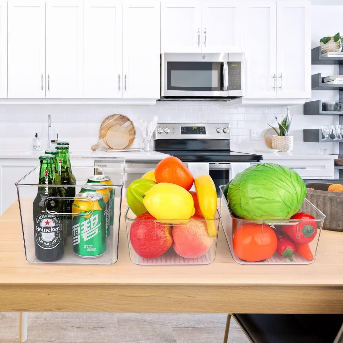 Juego de 10 Organizadores de Alimentos YKIOKE - Plástico Transparente
