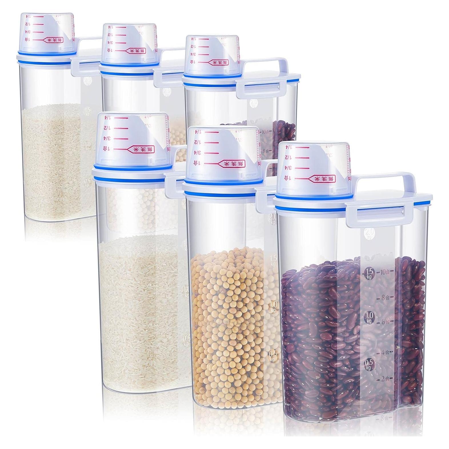 6 Contenedores de Almacenamiento Herméticos Suclain 2.5L