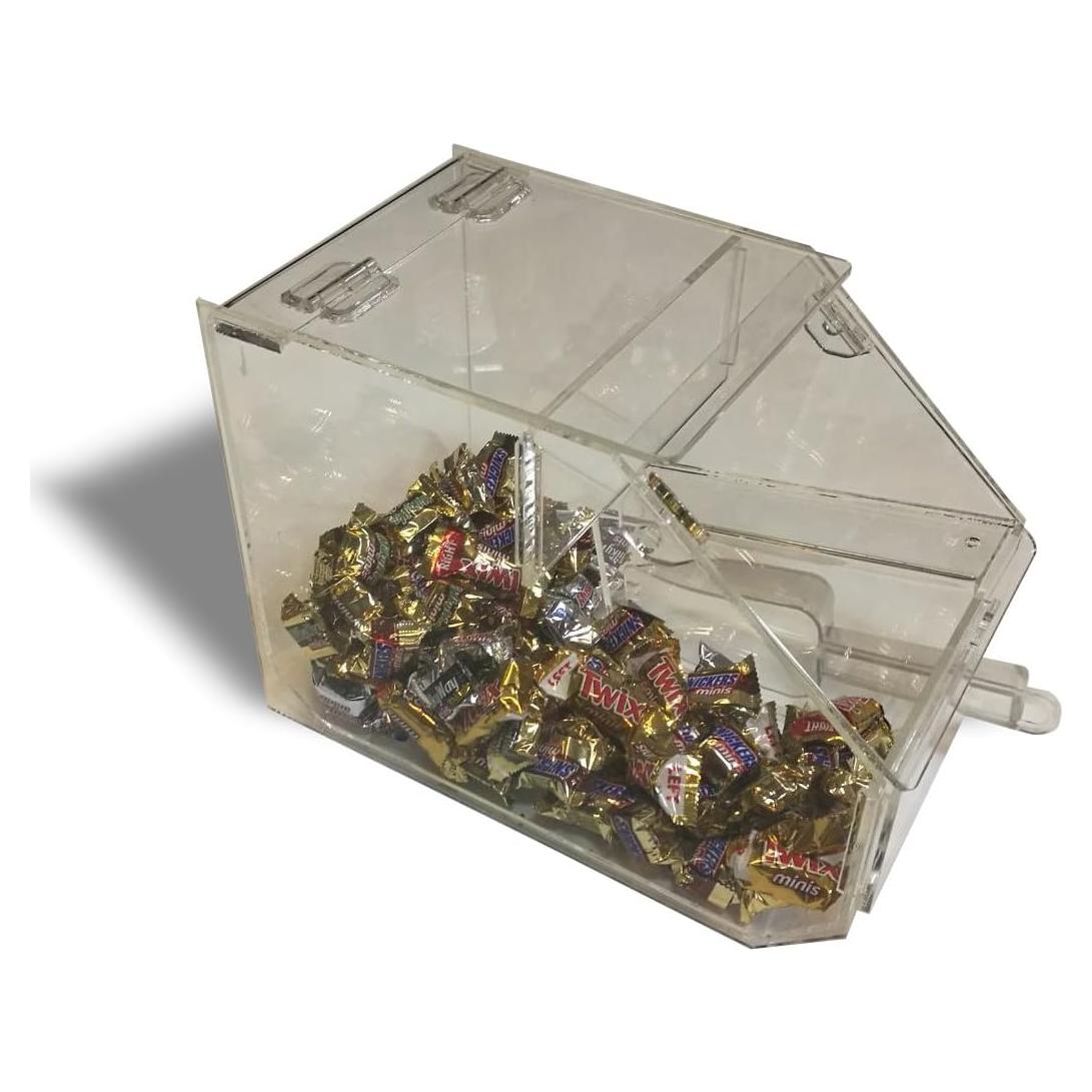 Dispensador de Dulces Acrílico con Cucharón 34,29x19,69x25,4cm