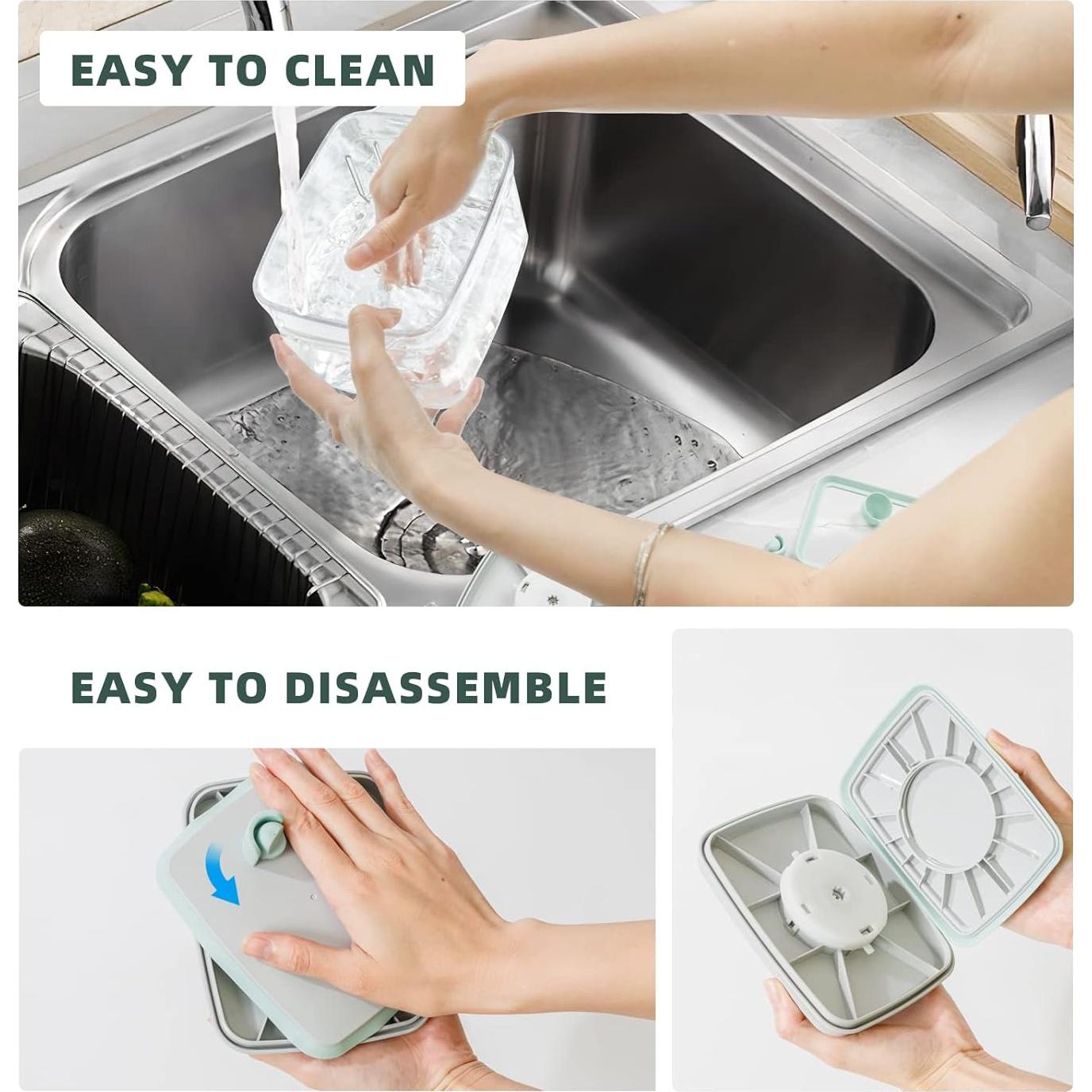 Contenedor de viaje hermético Tourdeus 1000ml transparente