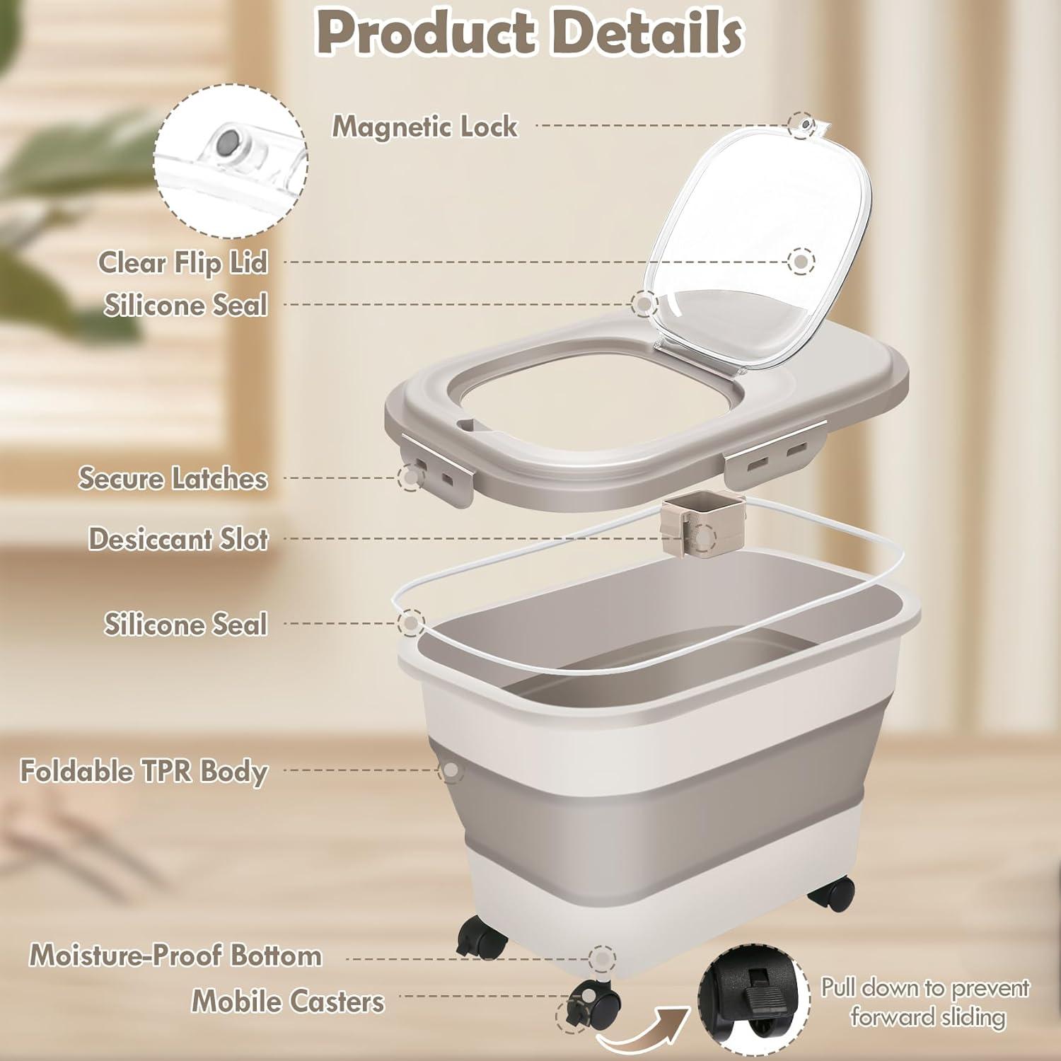 Contenedor de Almacenamiento de Alimentos SSAWcasa 20 lbs