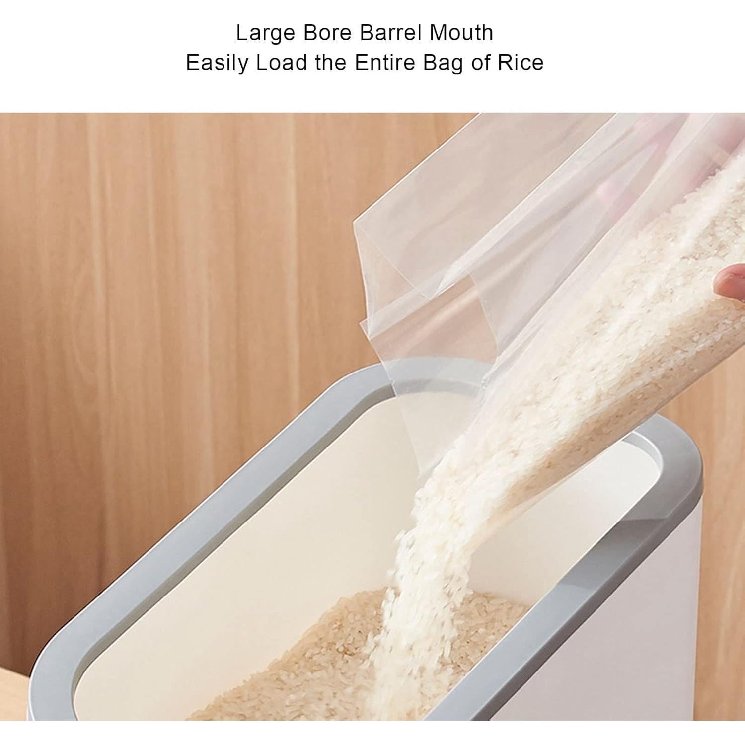 Dispensador de Arroz Jiawu 10L Hermético para Granos