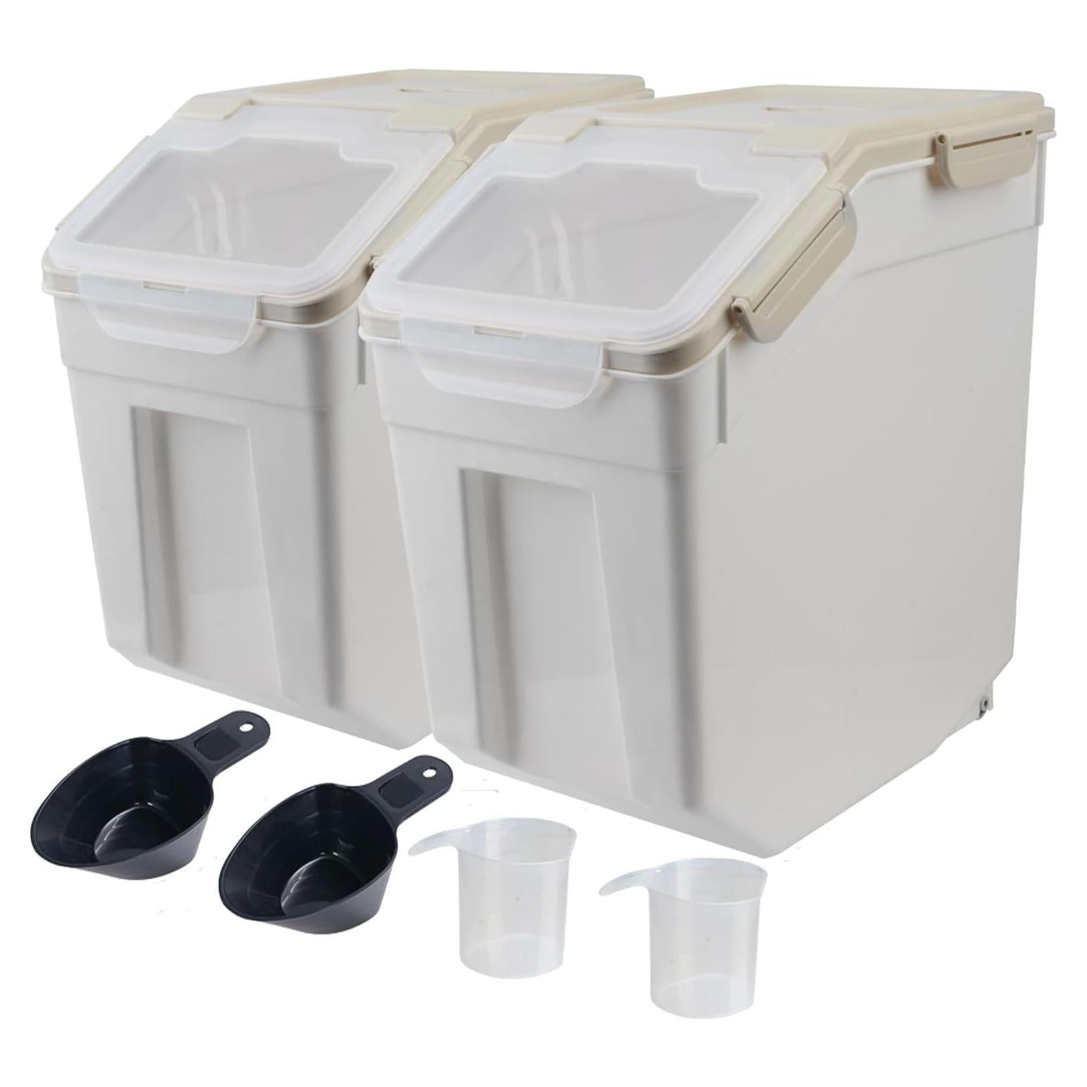 Contenedor Hermético AnRui 25lb para Alimentos y Mascotas