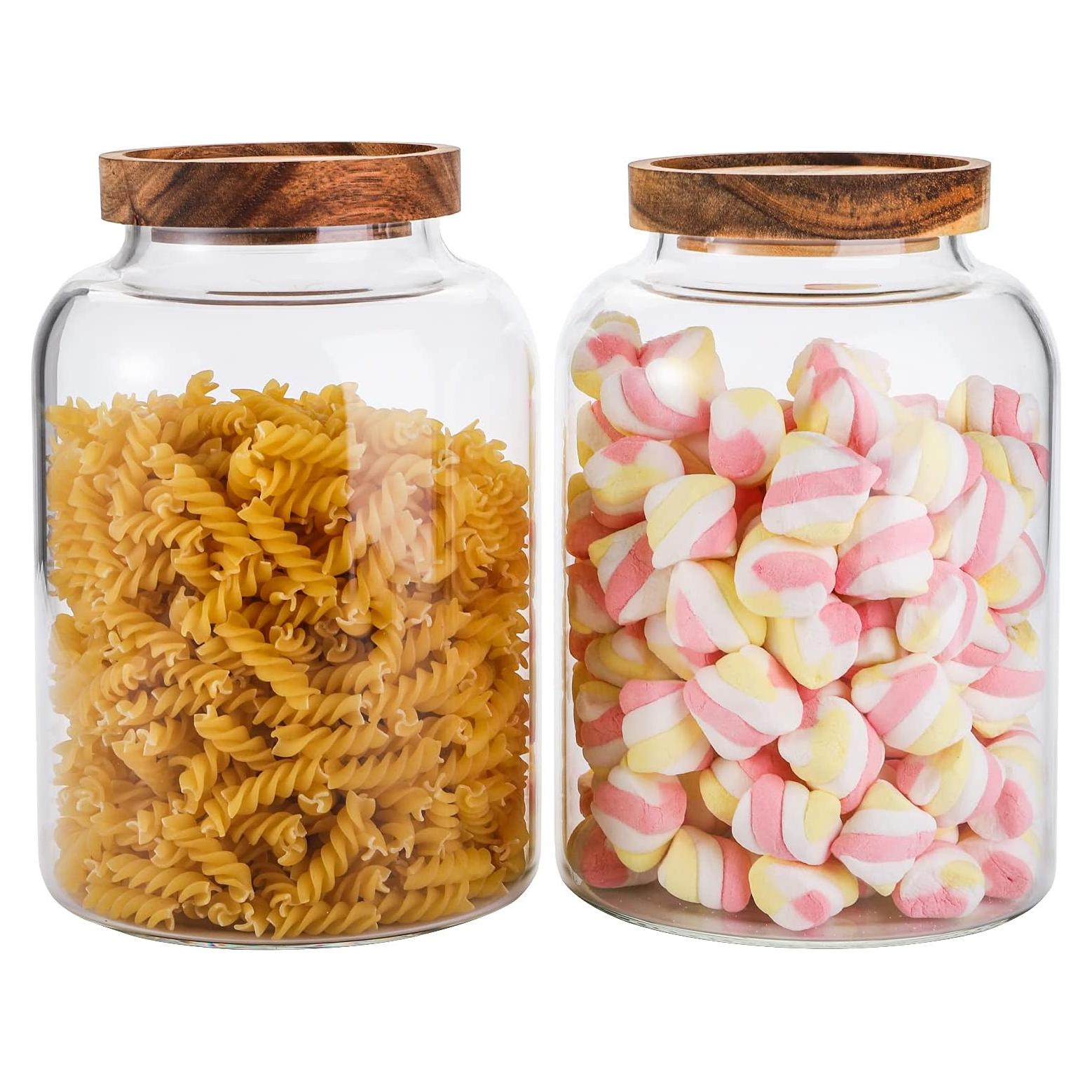 Tarros de Almacenamiento de Vidrio Bekith 1950ml 2 Piezas