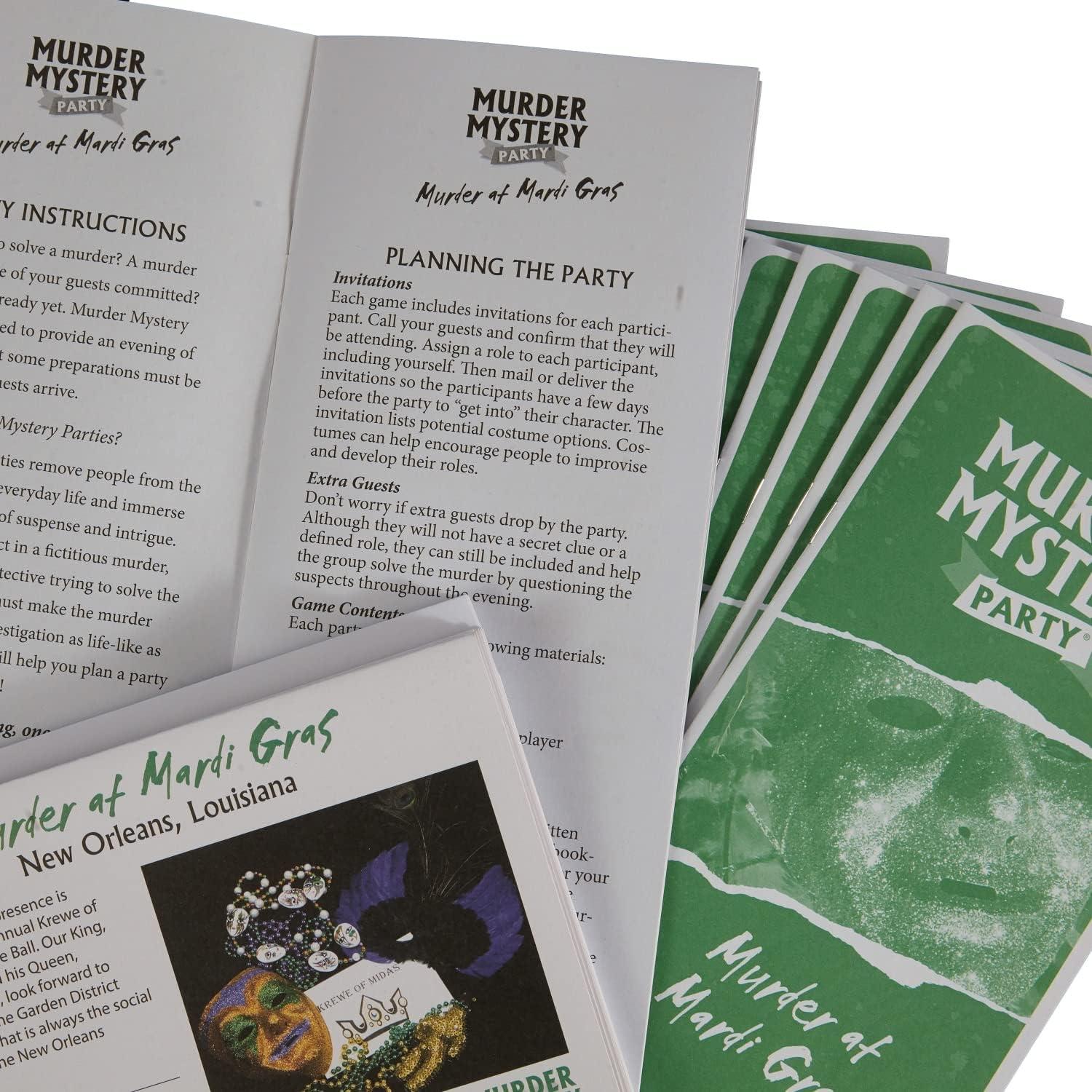 Juego de Misterio de Asesinato Mardi Gras - 8 Jugadores