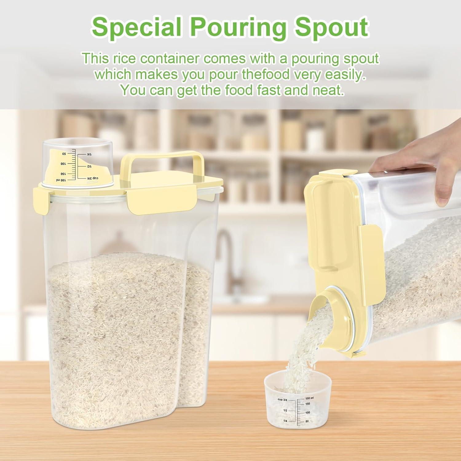 Contenedor de Alimentos Hermético LEAWALK 5L Amarillo