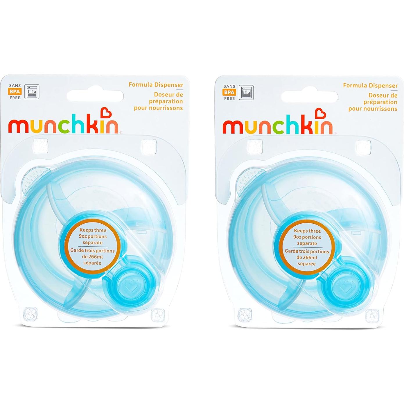 Dispensador de Fórmula Munchkin Azul, 2 Unidades, 266ml