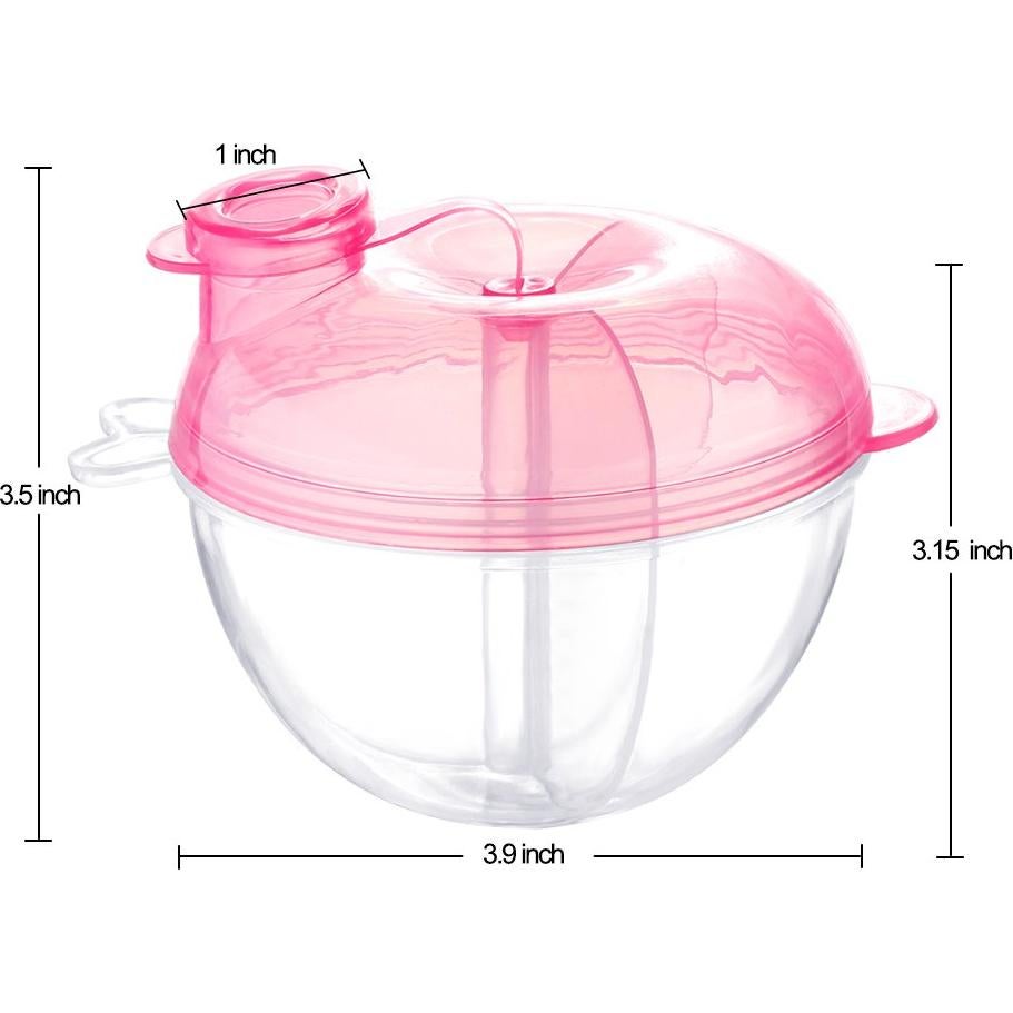 Dispensador de Fórmula para Bebés Accmor Rosa 2 Piezas