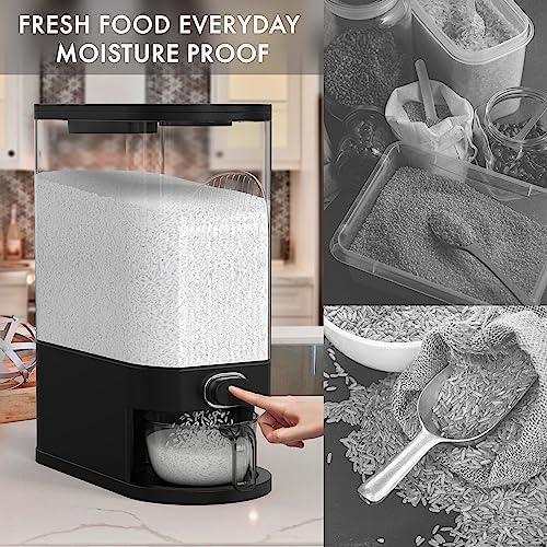 Dispensador de Arroz Hermético Retail Blade 25L con Taza Medidora