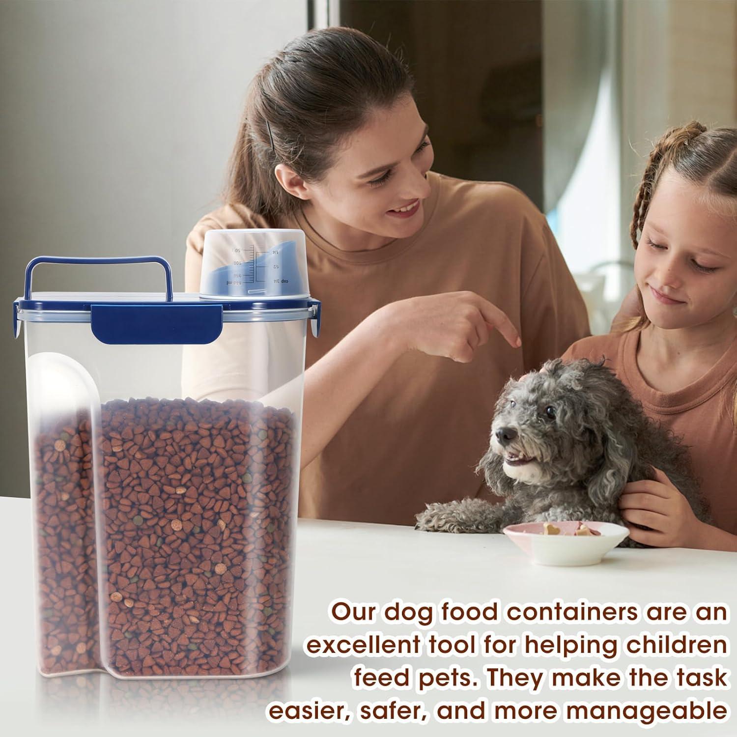 Contenedor de Alimentos para Mascotas TBMax 5L Hermético Azul