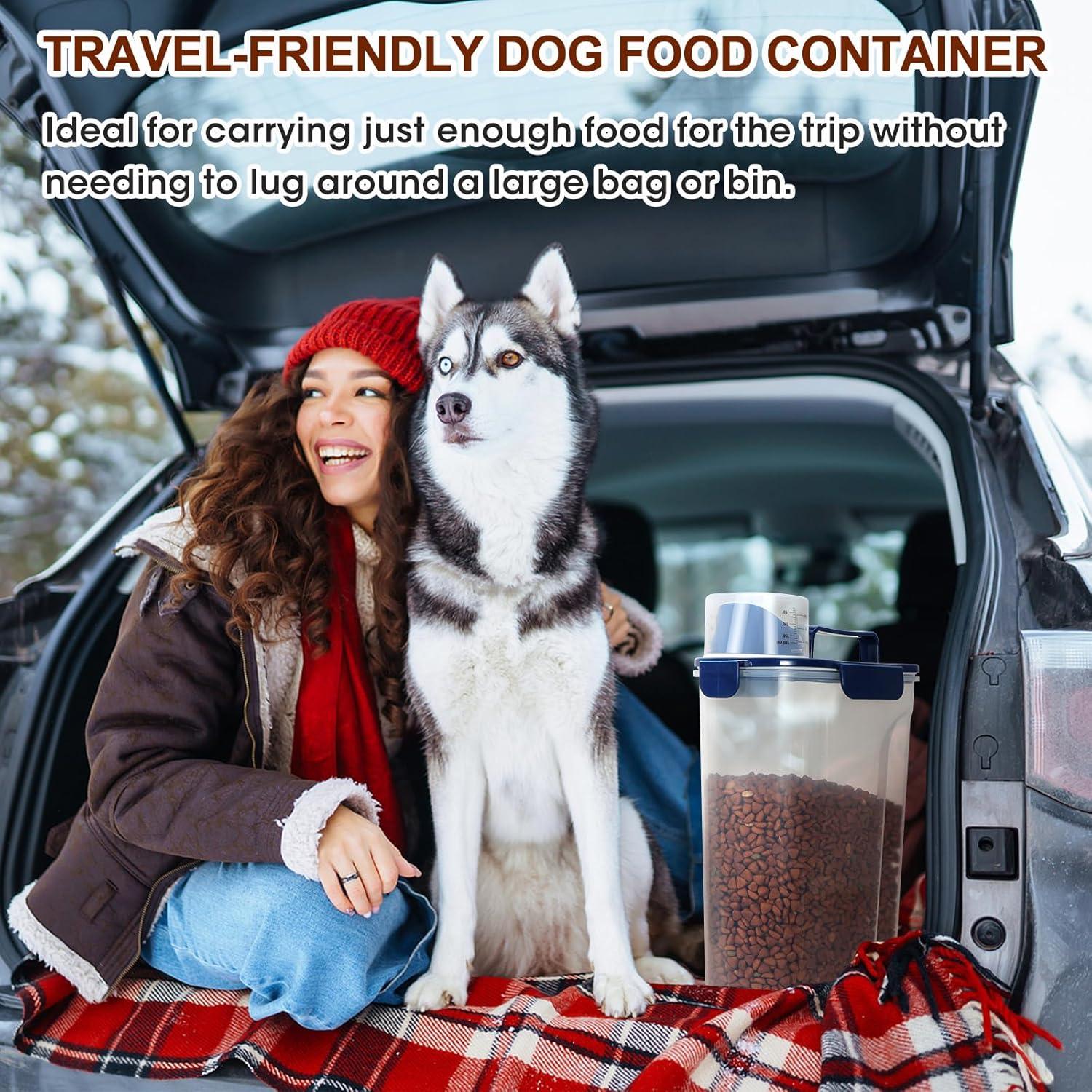 Contenedor de Alimentos para Mascotas TBMax 5L Hermético Azul