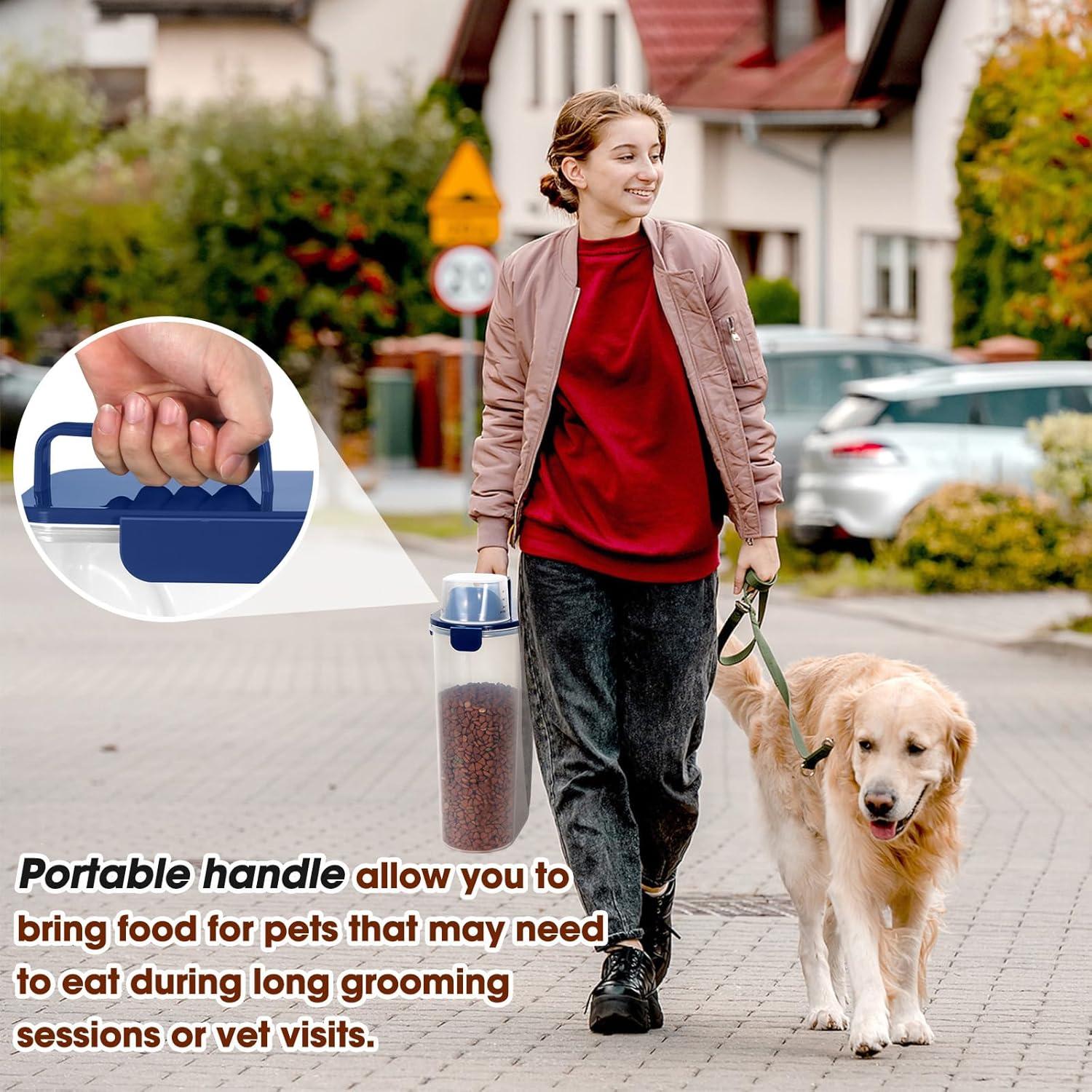 Contenedor de Alimentos para Mascotas TBMax 5L Hermético Azul