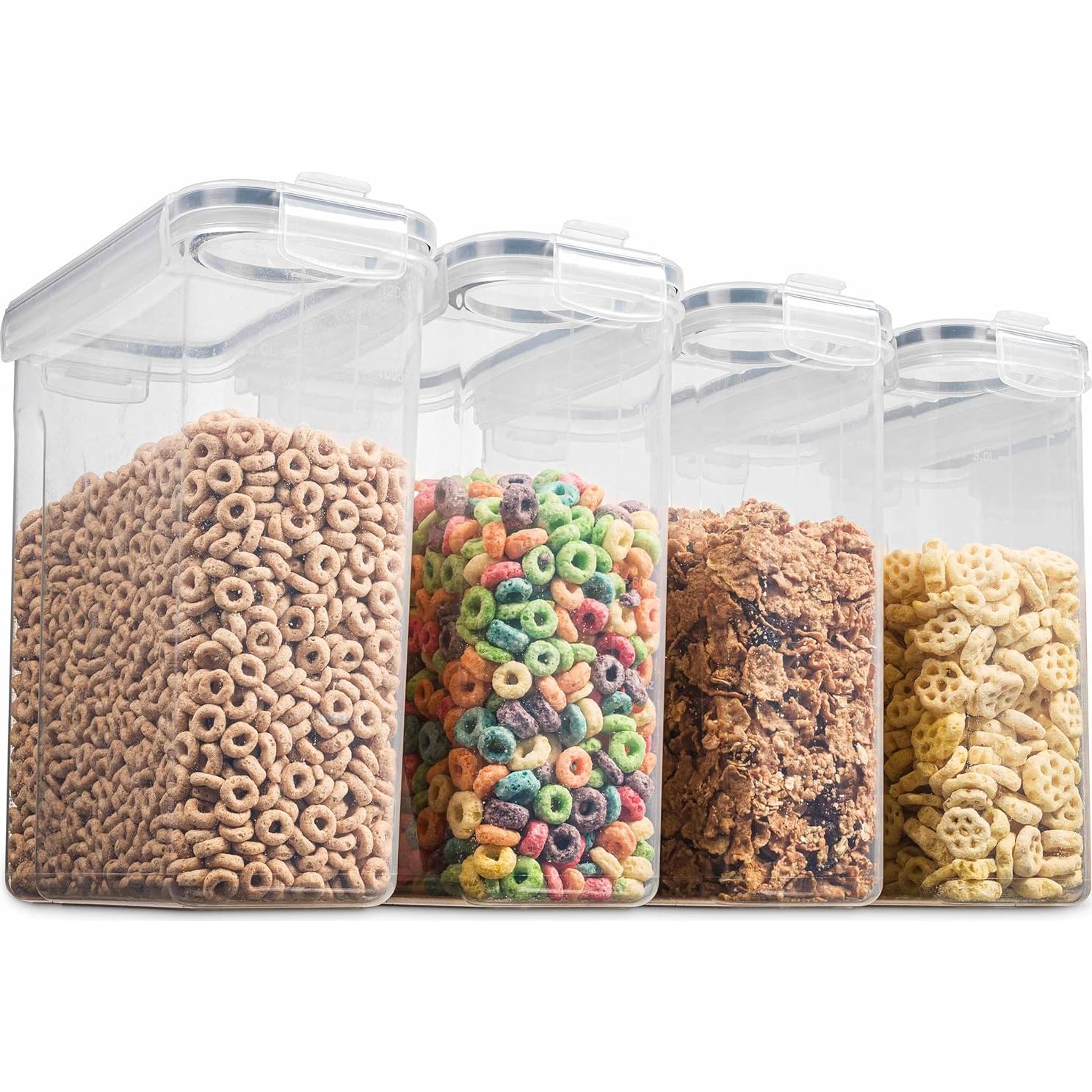 Set de 4 Contenedores Herméticos Seseno 4L para Alimentos