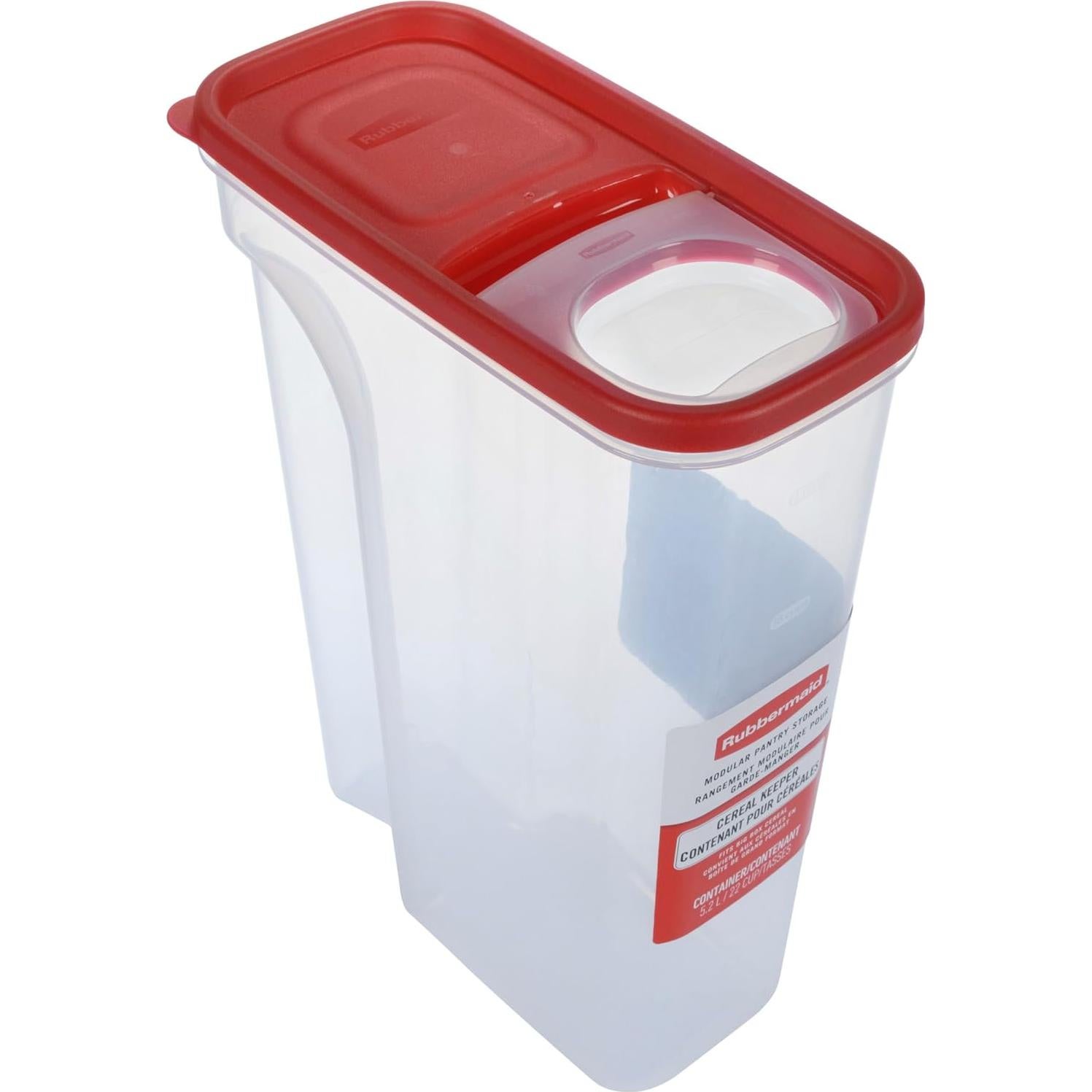 Contenedor Modular de Cereal Rubbermaid 22 Tazas Rojo
