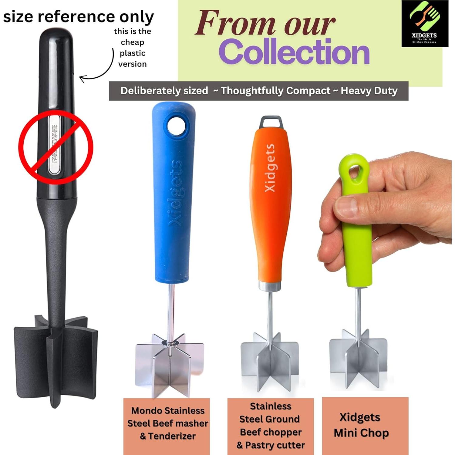 Aplastador de carne Mondo Xidgets acero inoxidable 22,86 cm