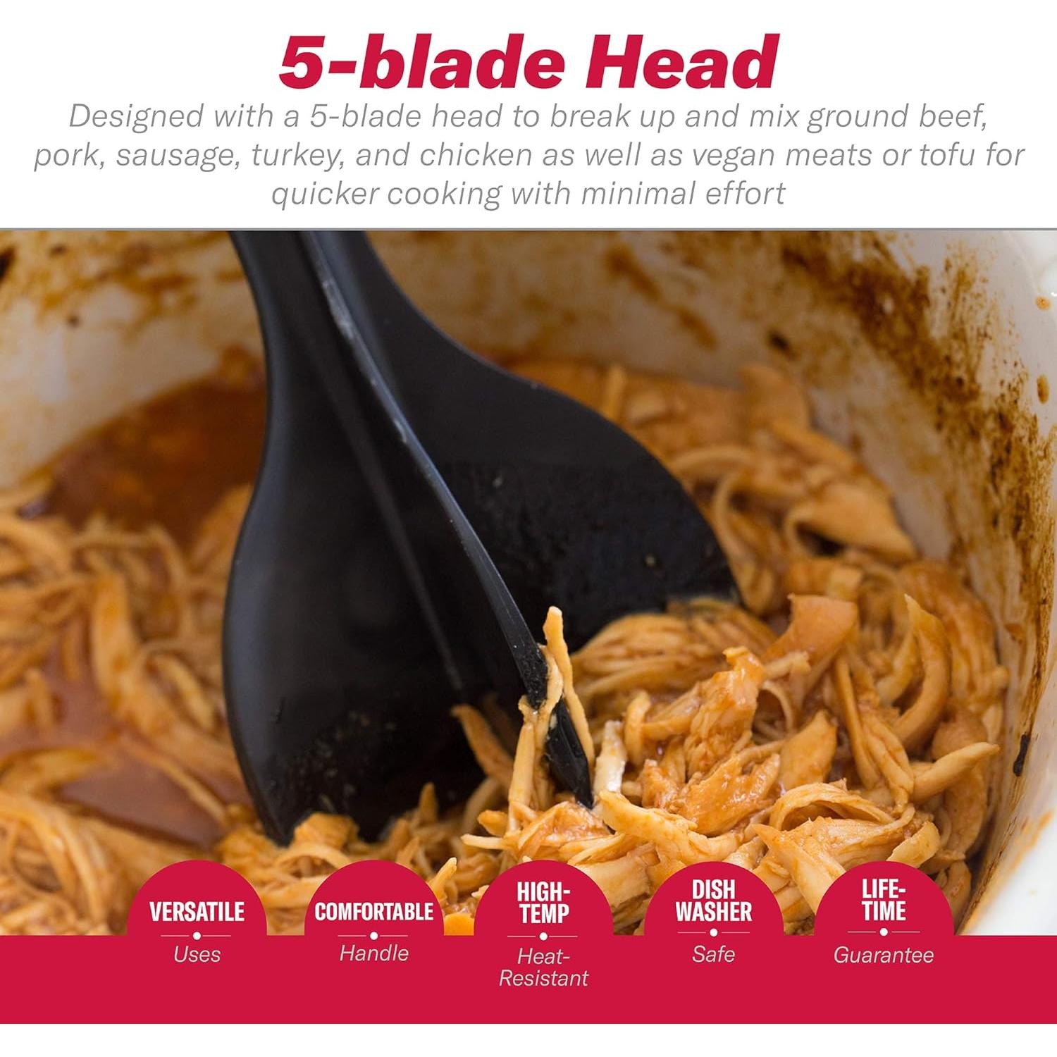 Picador de Carne GoodCook 5 Cuchillas Negro 136g