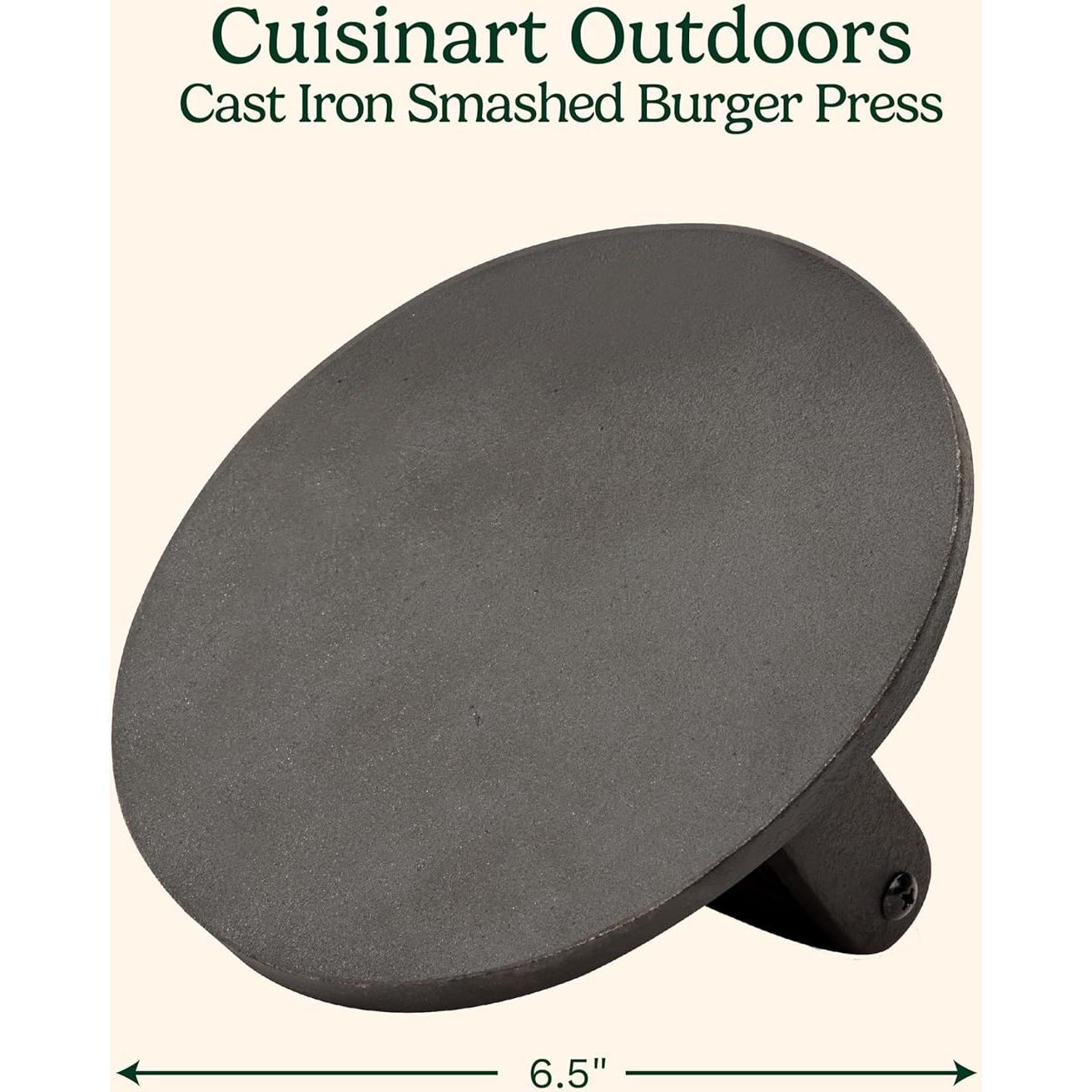 Prensa de Hamburguesas Aplastadas Cuisinart Hierro Fundido 16,5 cm