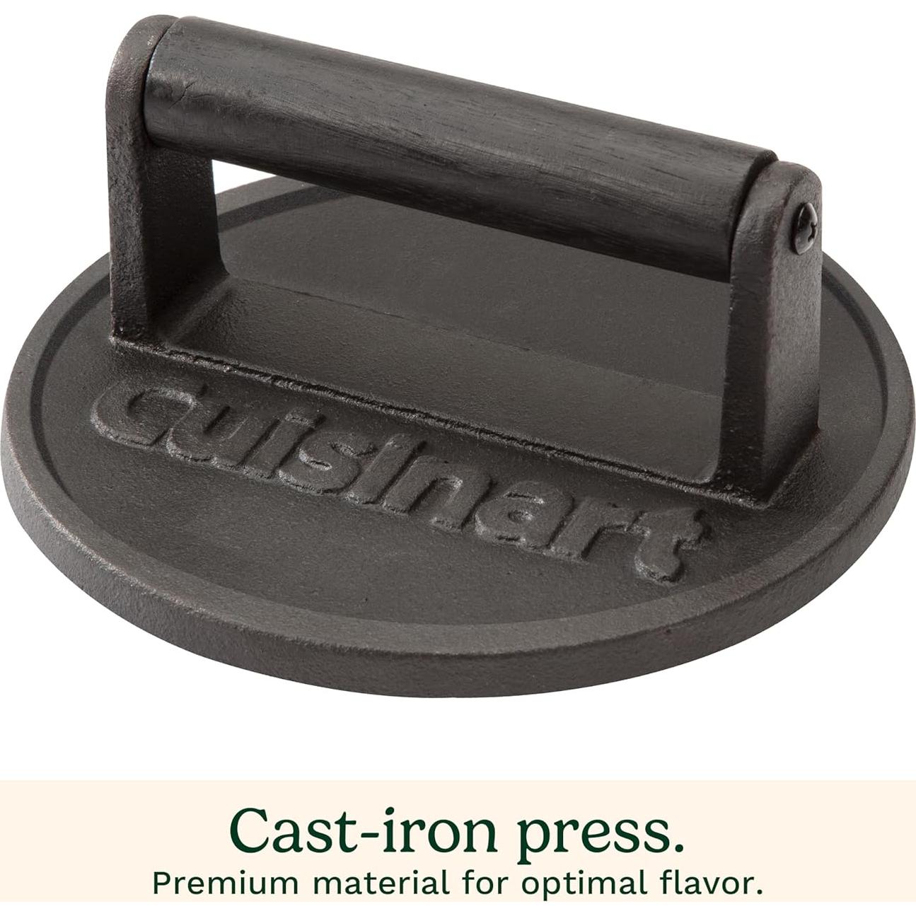 Prensa de Hamburguesas Aplastadas Cuisinart Hierro Fundido 16,5 cm