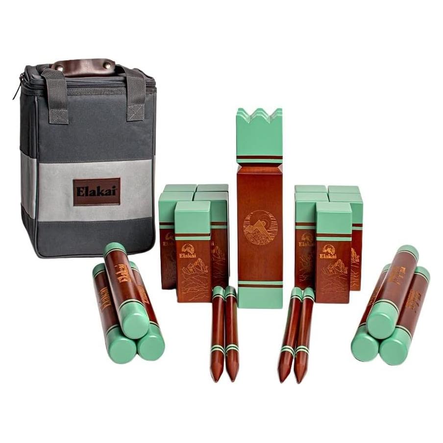 Juego Kubb Gigante Elakai para Exterior con Bolsa 21 Piezas