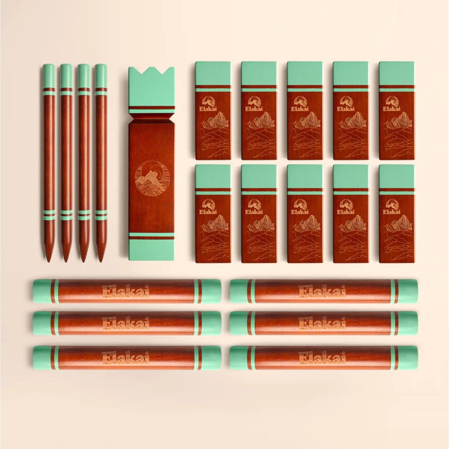 Juego Kubb Gigante Elakai para Exterior con Bolsa 21 Piezas