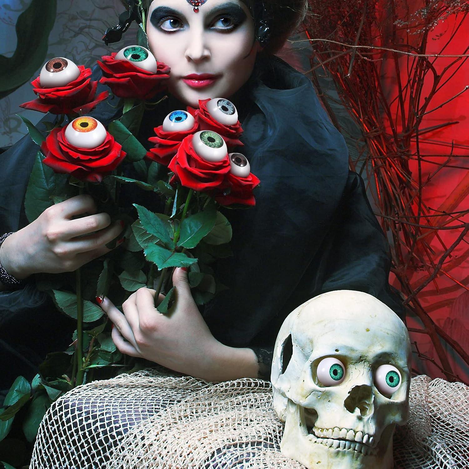 32 Ojos Semicirculares de Halloween Skylety para Decoración