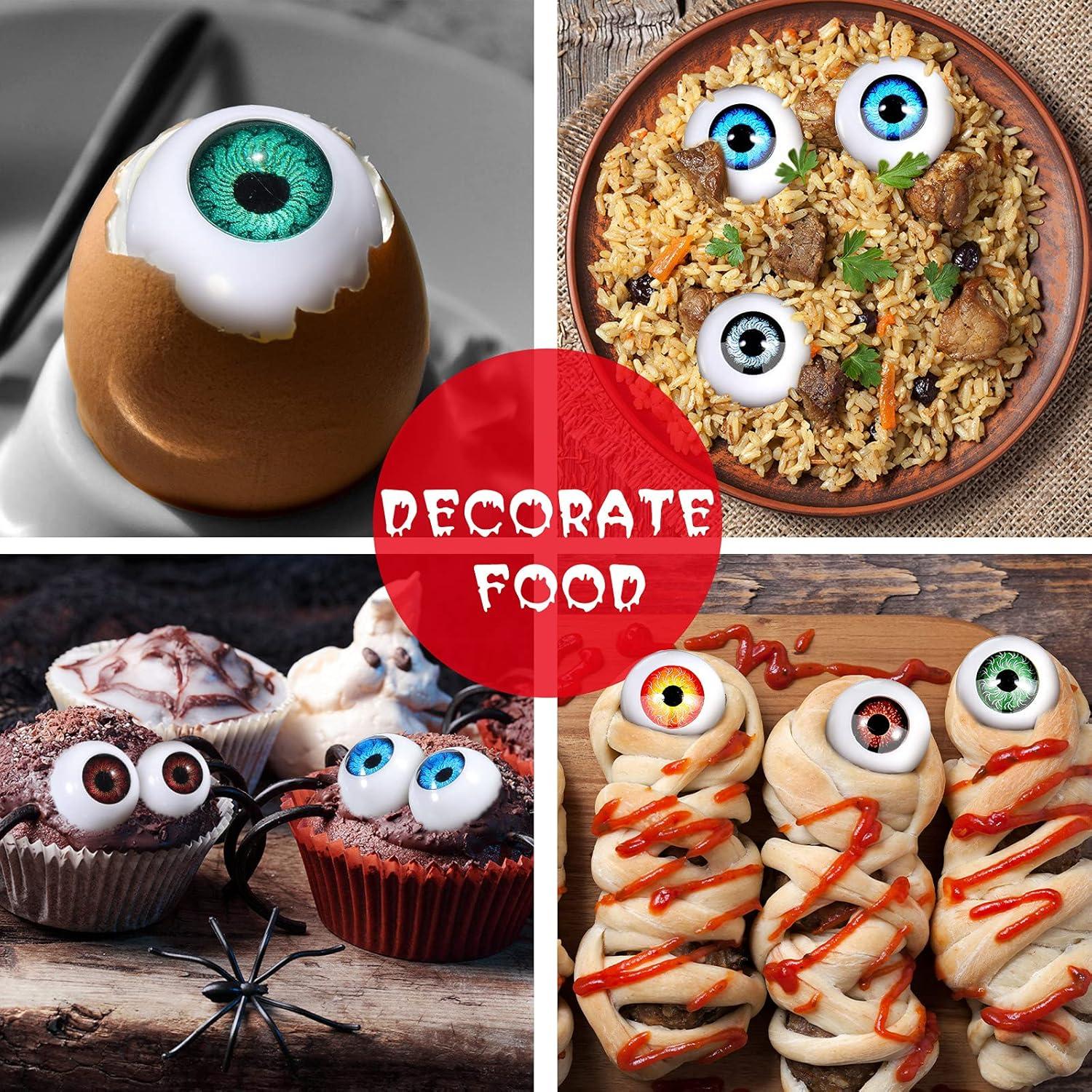 32 Ojos Semicirculares de Halloween Skylety para Decoración