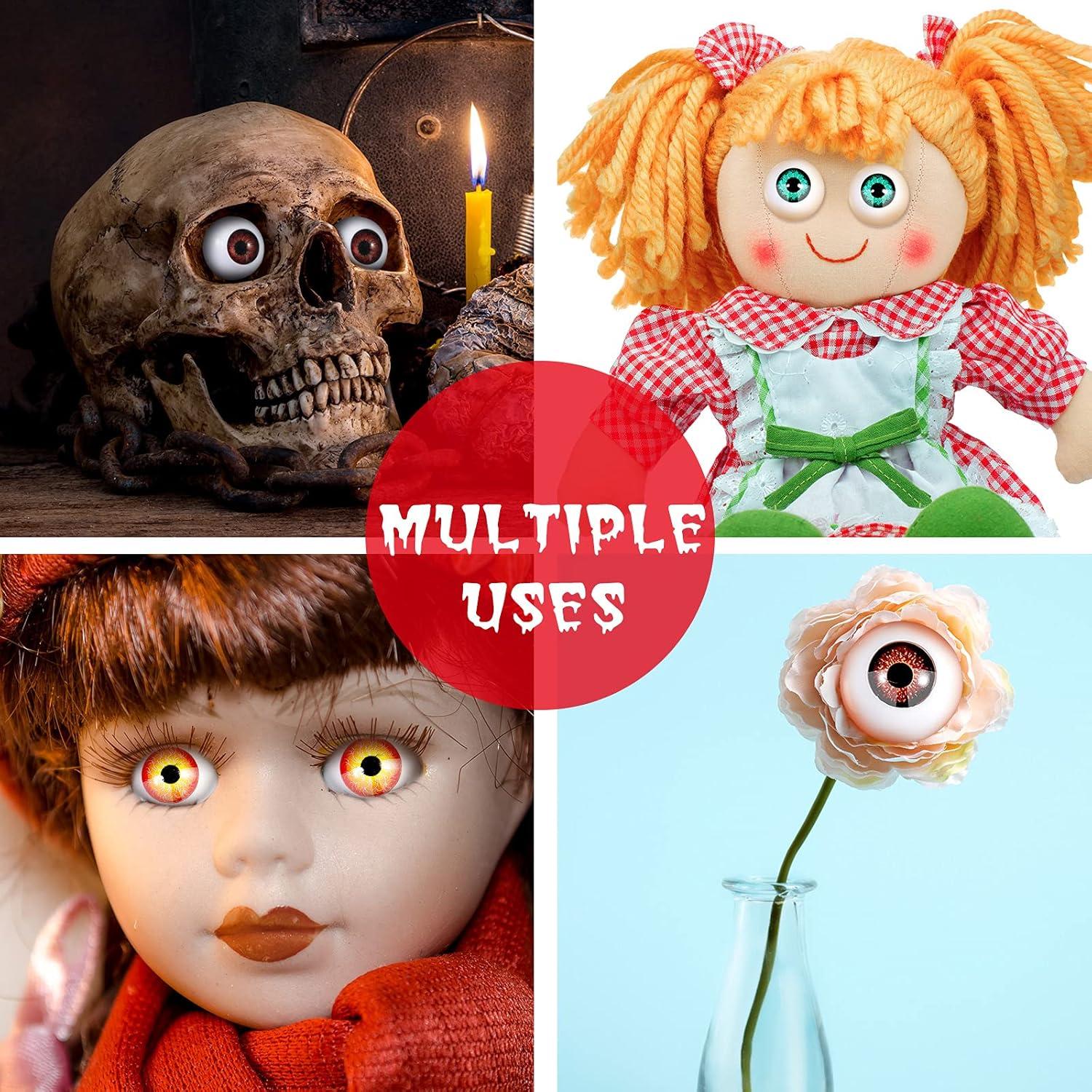 32 Ojos Semicirculares de Halloween Skylety para Decoración