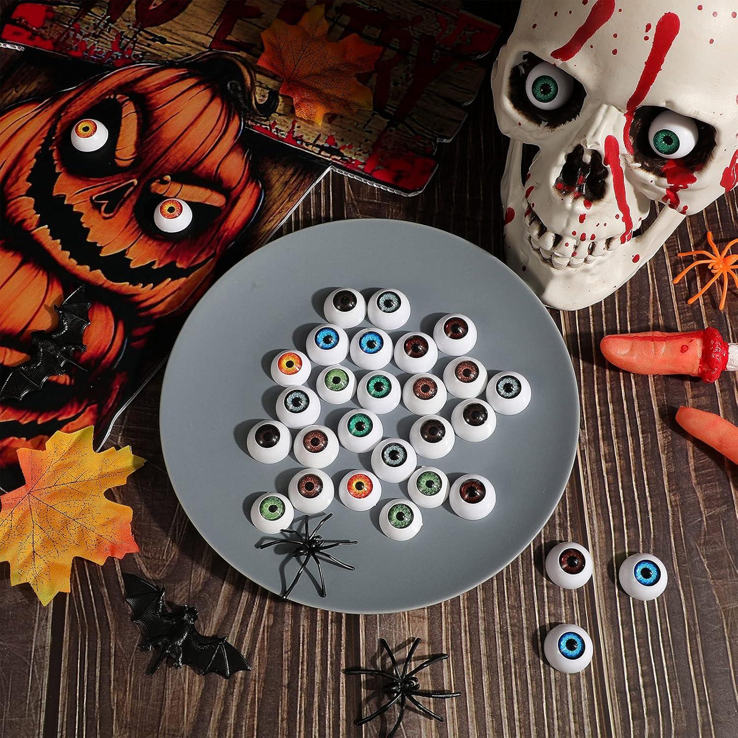 32 Ojos Semicirculares de Halloween Skylety para Decoración